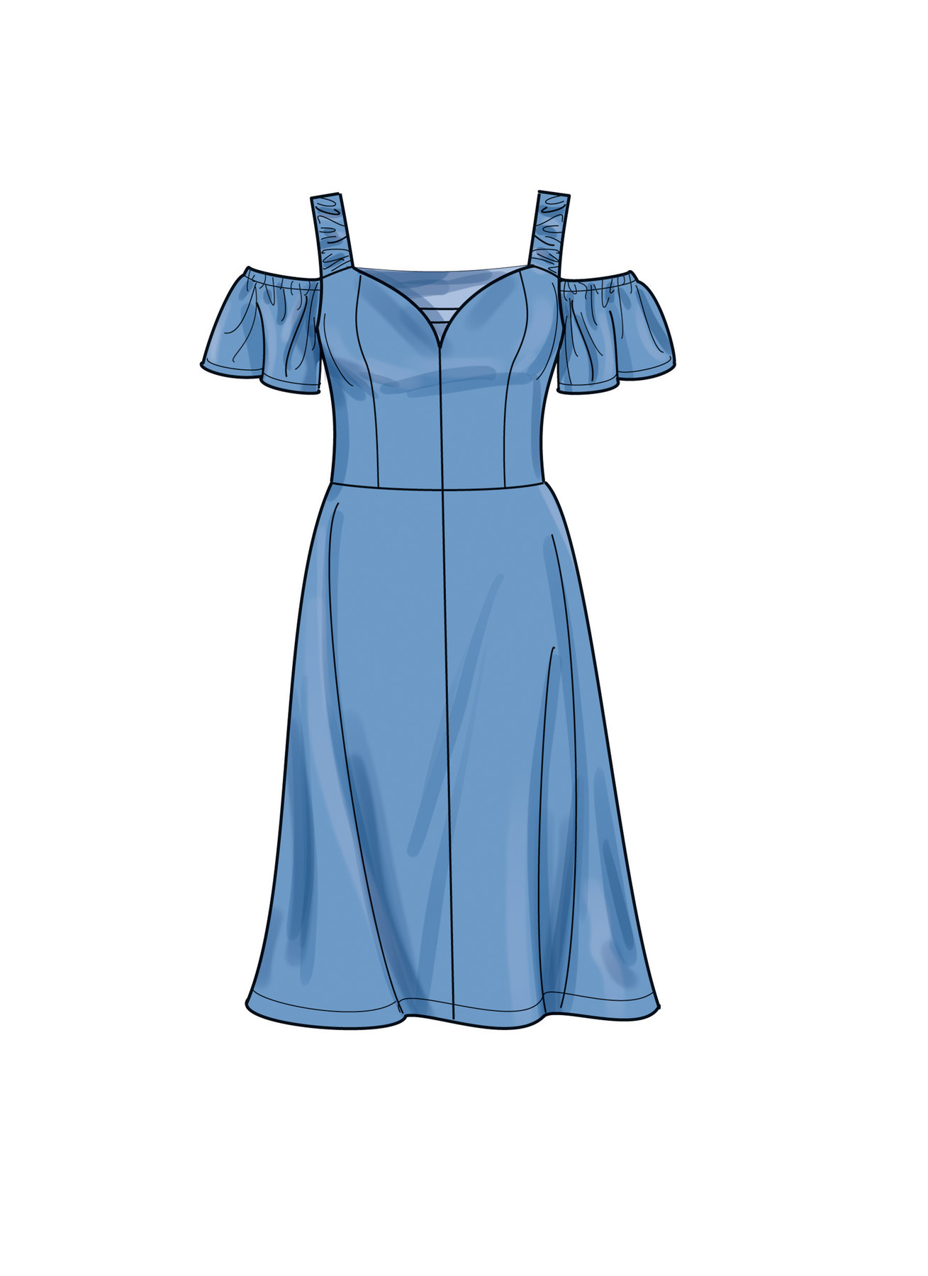 Simplicity Sewing Pattern Women's Dress with Sleeve and Length Variations (PDF) 3 Simplicity Sewing Pattern Women's Dress with Sleeve and Length Variations (PDF)