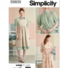 Simplicity Sewing Pattern Misses' Dress and Pinafore Apron In Two Lengths by Elaine Heigl Designs