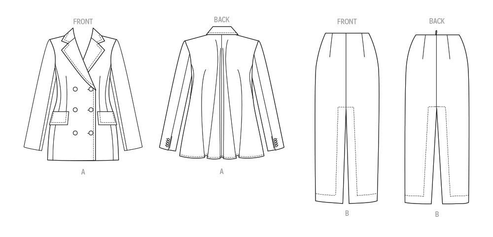 Vogue Patterns Misses' Jacket and Skirt 5 Vogue Patterns Misses' Jacket and Skirt