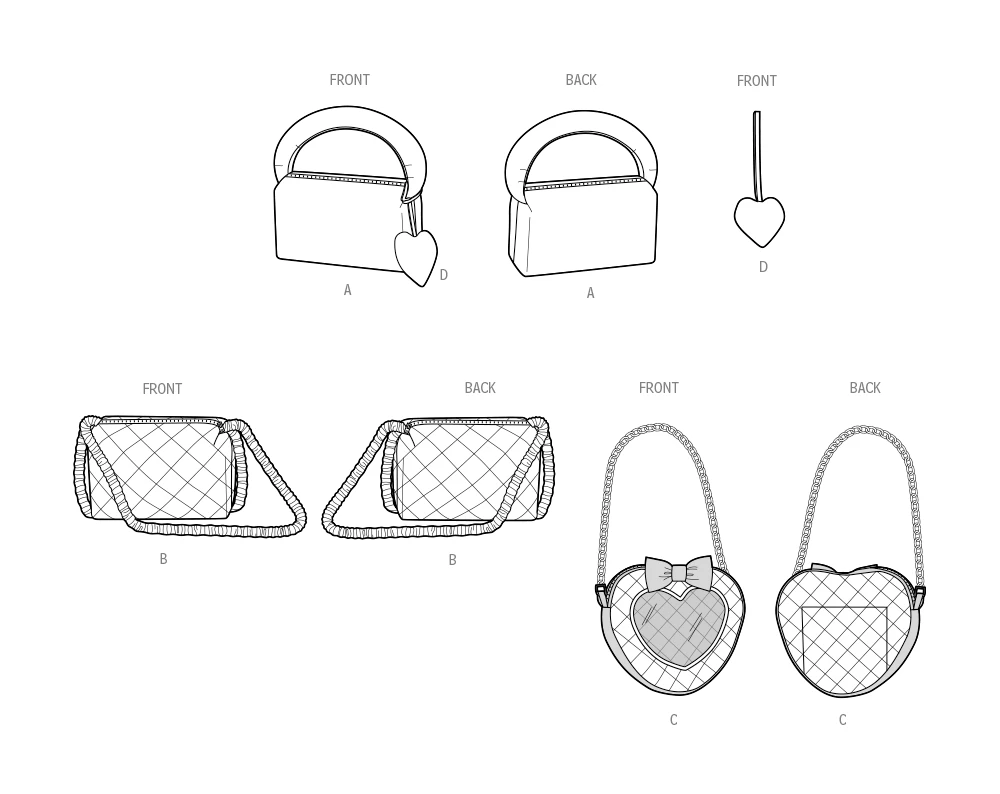 Simplicity Sewing Pattern Bags and Charm by Carla Reiss Design 5 Simplicity Sewing Pattern Bags and Charm by Carla Reiss Design