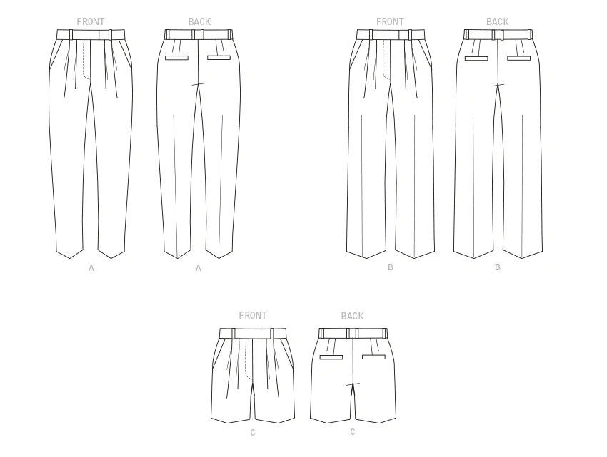 Butterick Sewing Pattern Misses' Pants and Shorts 6 Butterick Sewing Pattern Misses' Pants and Shorts