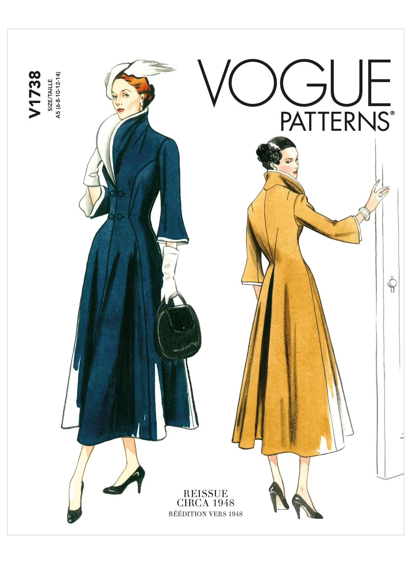 Vogue Patterns Misses' Wide-Collar, Fit-and-Flare Dress 1 Vogue Patterns Misses' Wide-Collar, Fit-and-Flare Dress