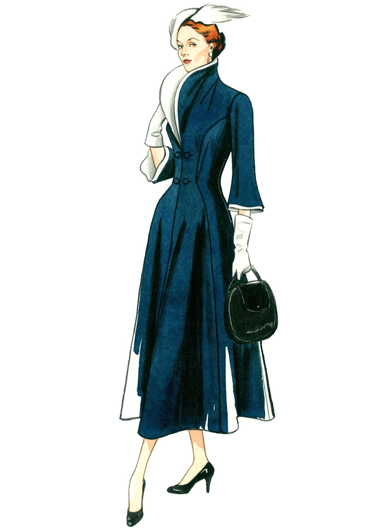 Vogue Patterns Misses' Wide-Collar, Fit-and-Flare Dress 2 Vogue Patterns Misses' Wide-Collar, Fit-and-Flare Dress