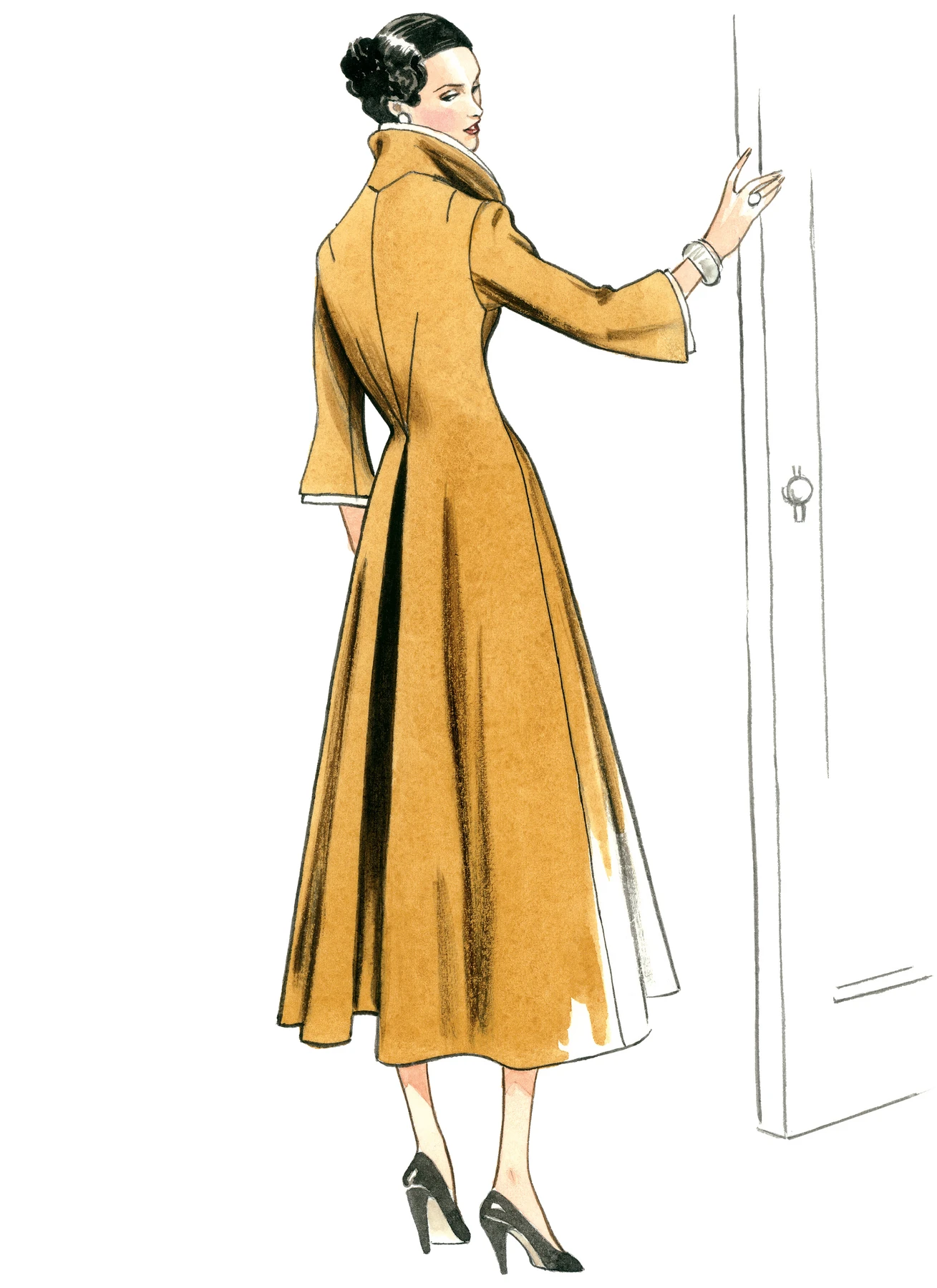 Vogue Patterns Misses' Wide-Collar, Fit-and-Flare Dress 3 Vogue Patterns Misses' Wide-Collar, Fit-and-Flare Dress
