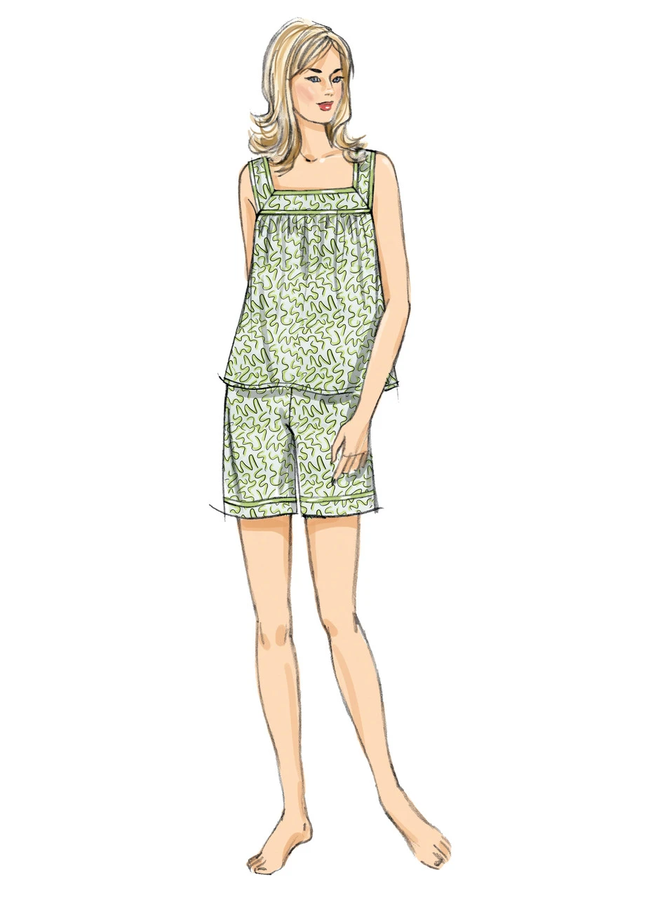 Butterick Sewing Pattern Misses' Top, Nightgowns and Shorts (PDF) 3 Butterick Sewing Pattern Misses' Top, Nightgowns and Shorts (PDF)