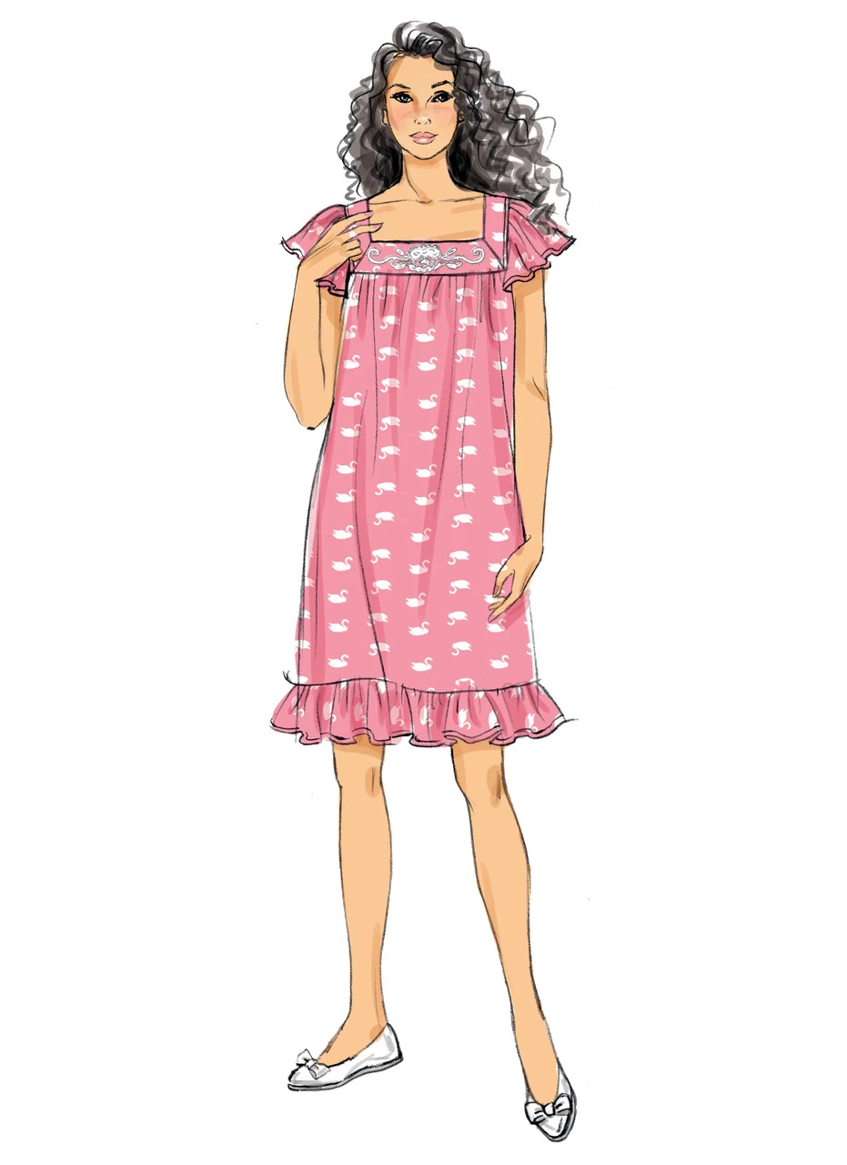 Butterick Sewing Pattern Misses' Top, Nightgowns and Shorts (PDF) 4 Butterick Sewing Pattern Misses' Top, Nightgowns and Shorts (PDF)