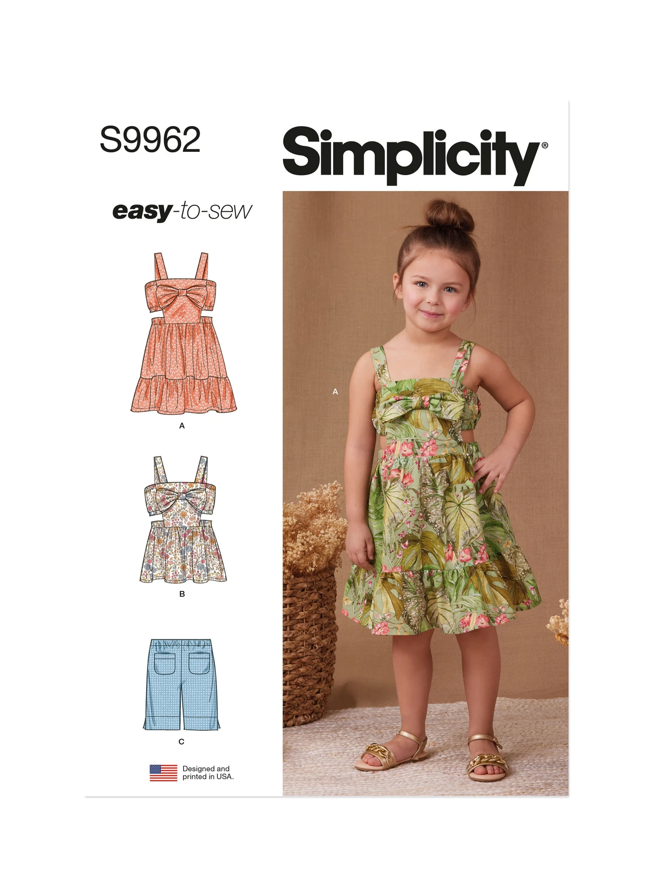 Simplicity Sewing Pattern Children's Dress, Top and Shorts 1 Simplicity Sewing Pattern Children's Dress, Top and Shorts