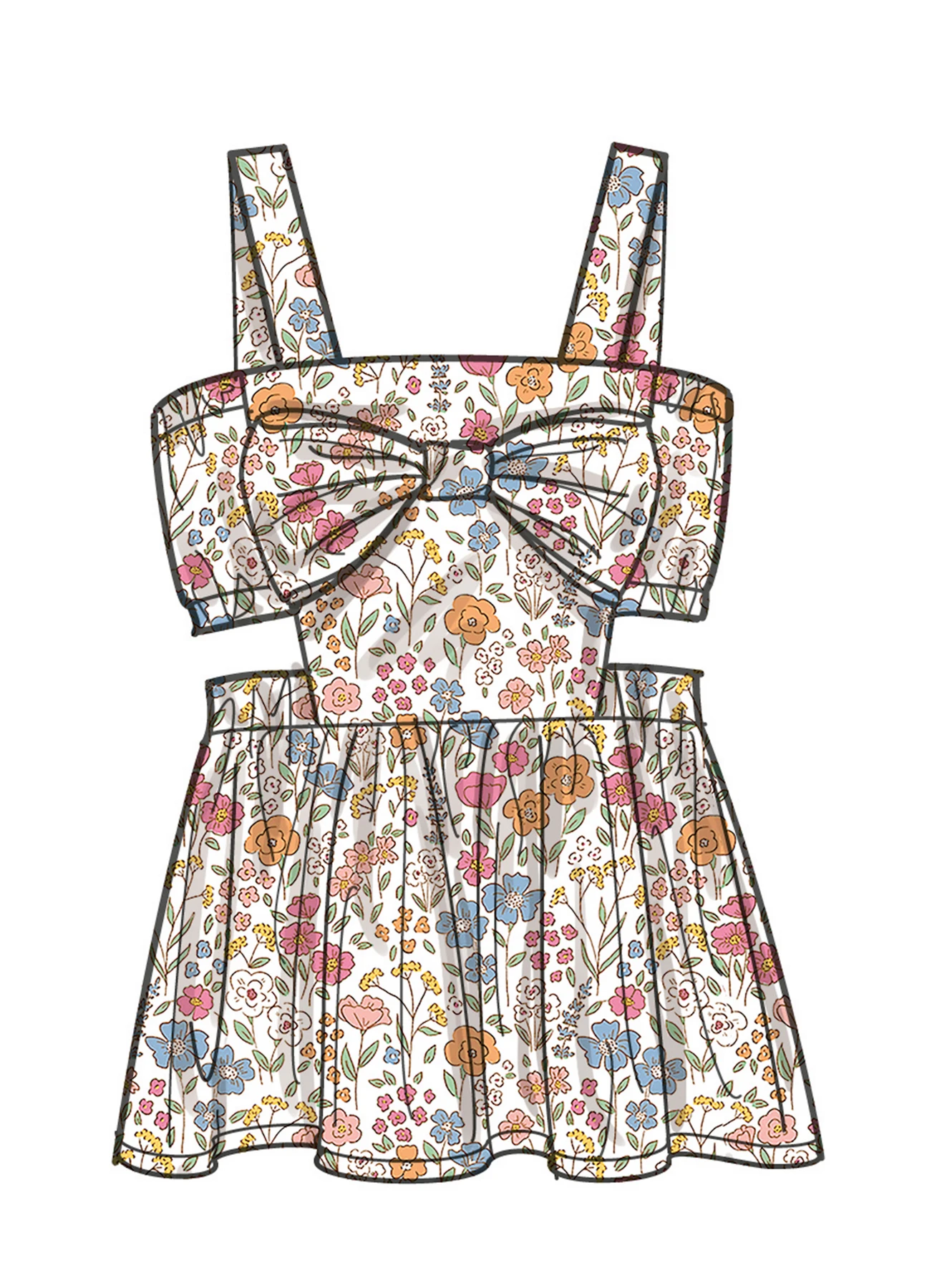 Simplicity Sewing Pattern Children's Dress, Top and Shorts 4 Simplicity Sewing Pattern Children's Dress, Top and Shorts