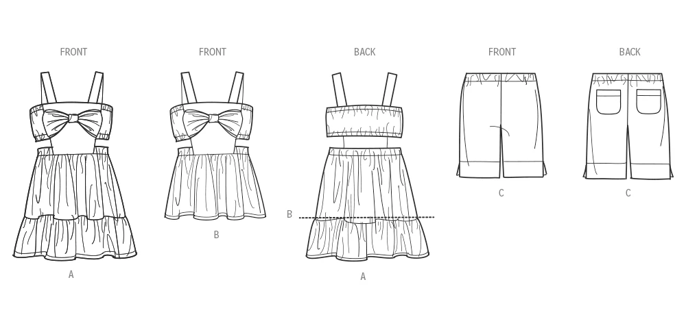 Simplicity Sewing Pattern Children's Dress, Top and Shorts 9 Simplicity Sewing Pattern Children's Dress, Top and Shorts