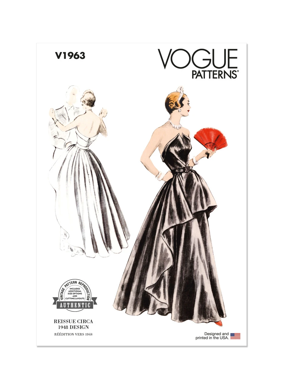 Vogue Patterns 1940s Misses' Evening Dress (PDF) 1 Vogue Patterns 1940s Misses' Evening Dress (PDF)