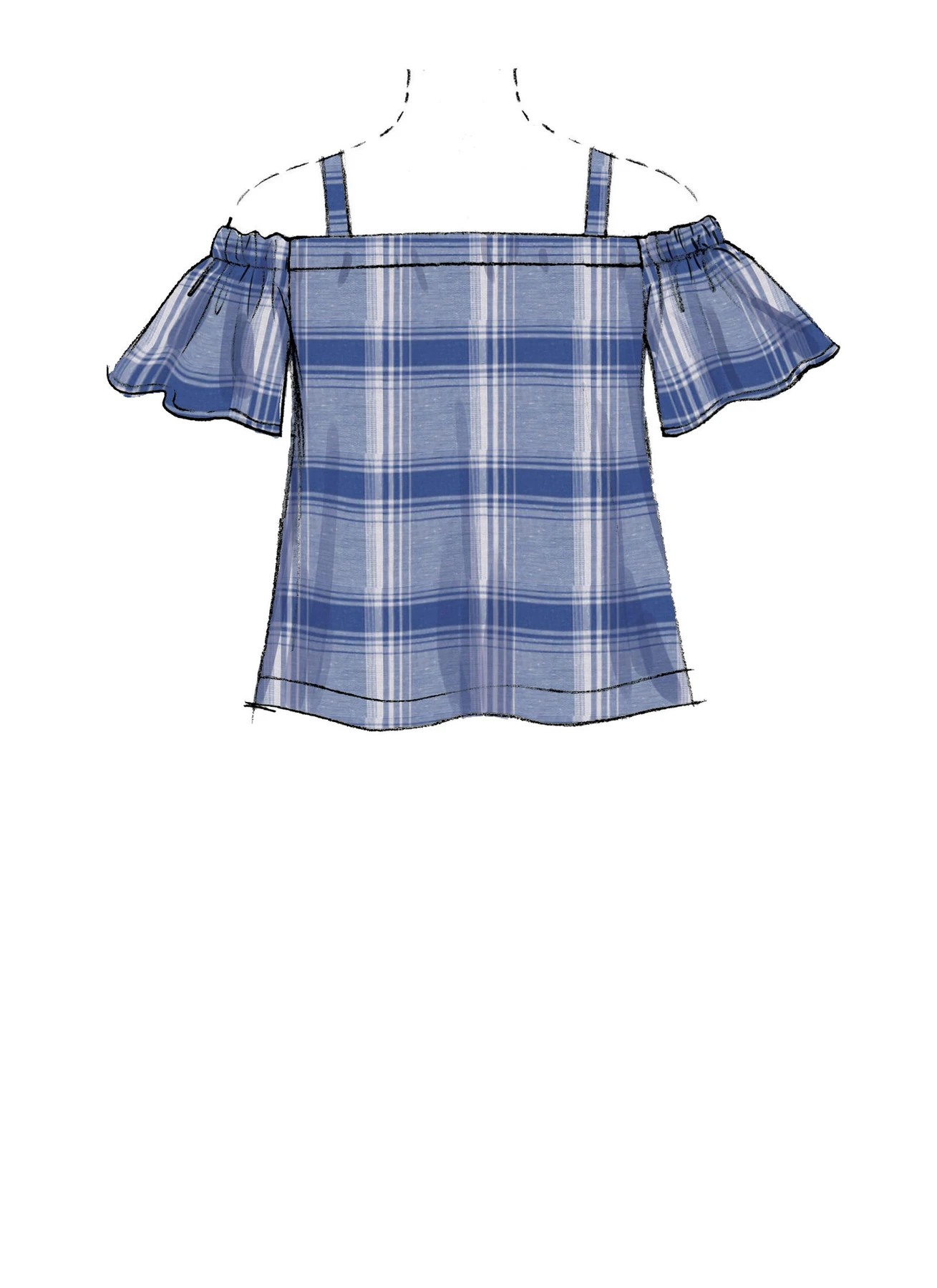 McCall's Sewing Pattern Misses' Off-the-Shoulder Tops, Tunic and Dress (PDF) 5 McCall's Sewing Pattern Misses' Off-the-Shoulder Tops, Tunic and Dress (PDF)