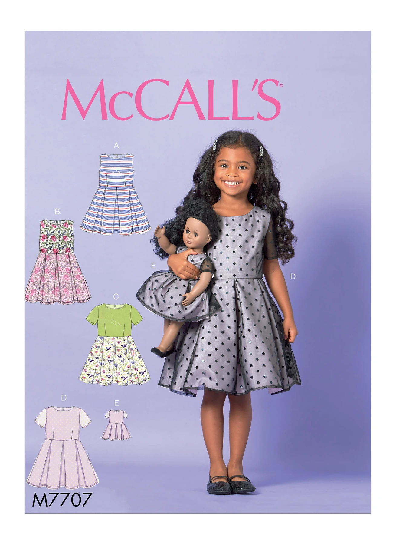 McCall's Sewing Pattern Children's/Girls' Dresses and 18" Doll Dress (PDF) 1 McCall's Sewing Pattern Children's/Girls' Dresses and 18" Doll Dress (PDF)