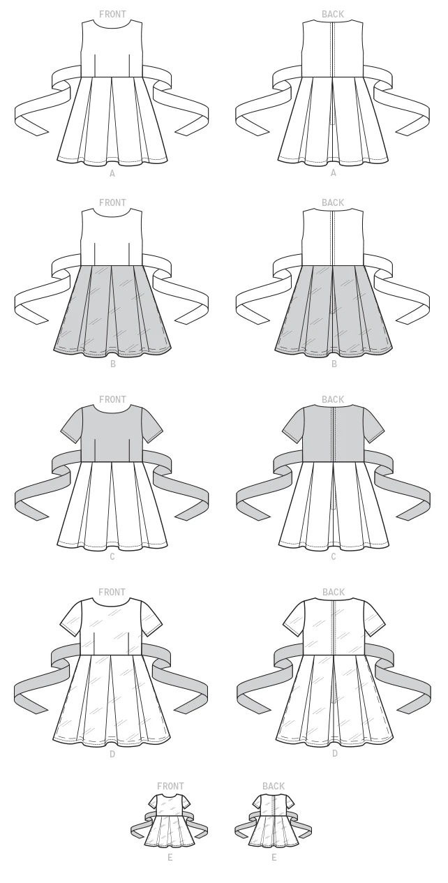 McCall's Sewing Pattern Children's/Girls' Dresses and 18" Doll Dress (PDF) 10 McCall's Sewing Pattern Children's/Girls' Dresses and 18" Doll Dress (PDF)