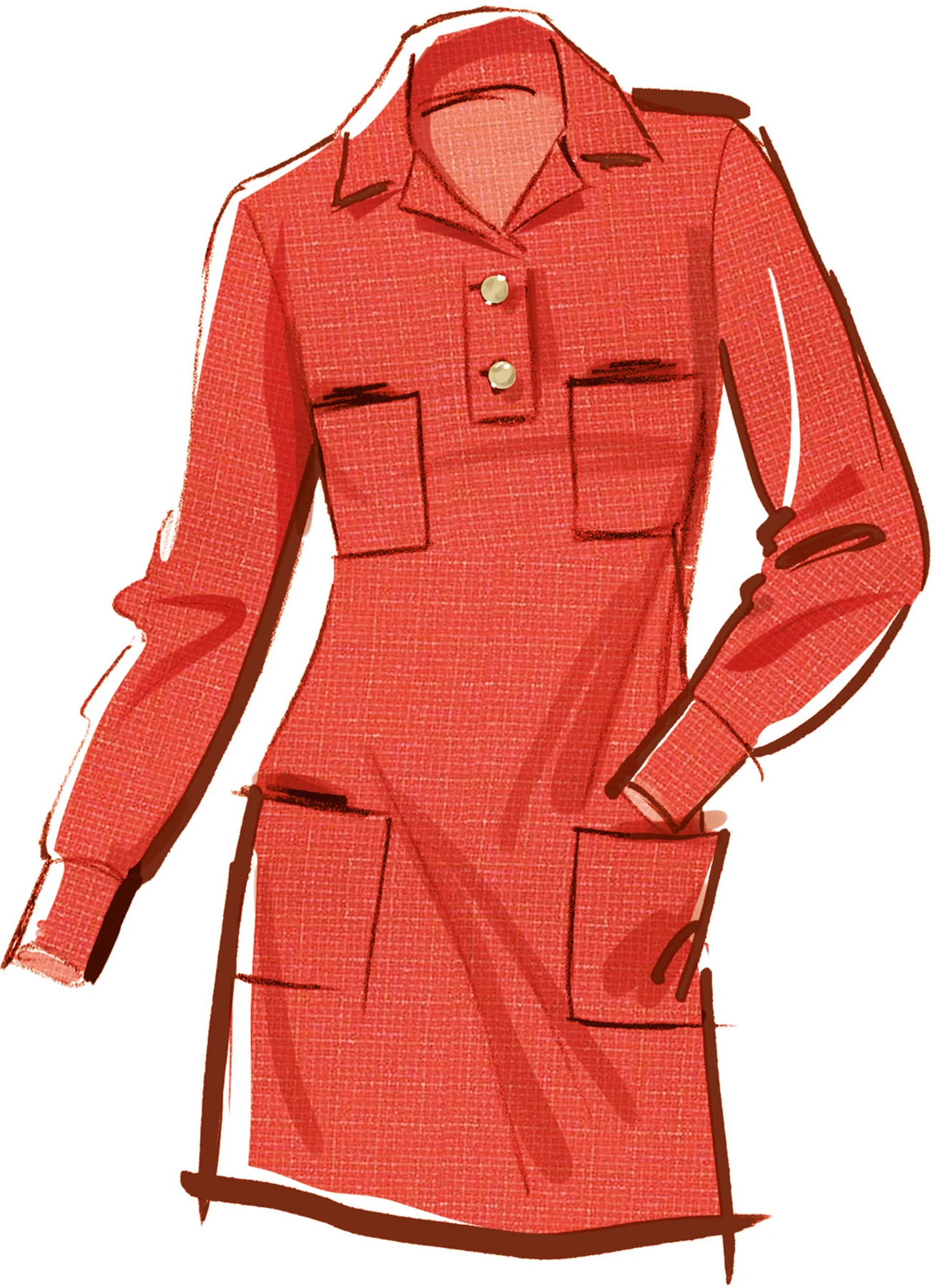McCall's Sewing Pattern Misses' Dress with Sleeve Variations (PDF) 3 McCall's Sewing Pattern Misses' Dress with Sleeve Variations (PDF)