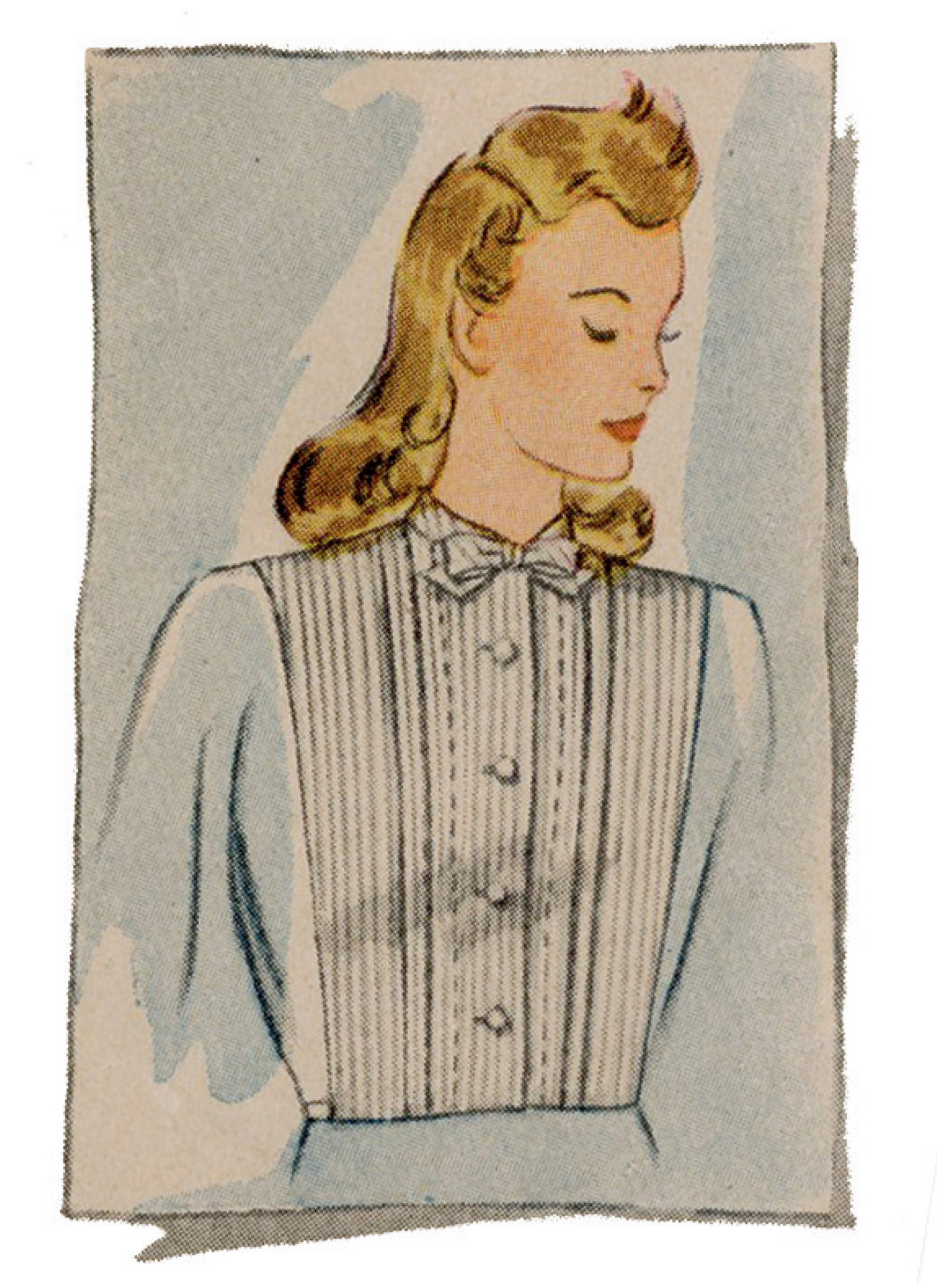 Simplicity Sewing Pattern 1940s Misses' Dickey Set 2 Simplicity Sewing Pattern 1940s Misses' Dickey Set