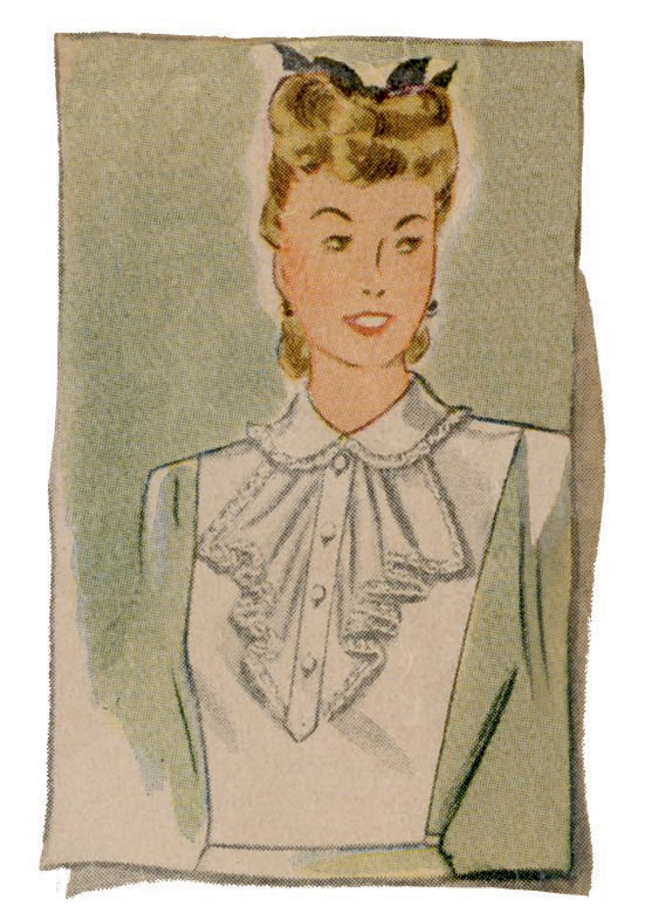Simplicity Sewing Pattern 1940s Misses' Dickey Set 3 Simplicity Sewing Pattern 1940s Misses' Dickey Set