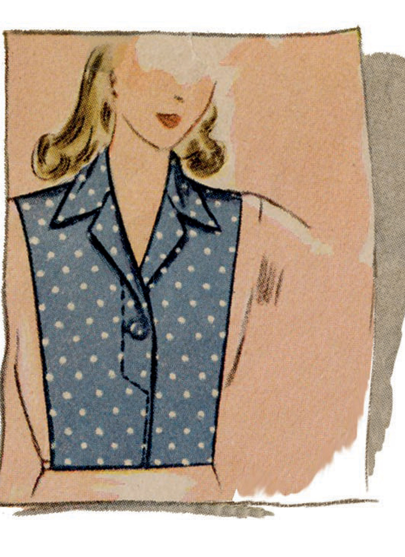 Simplicity Sewing Pattern 1940s Misses' Dickey Set 7 Simplicity Sewing Pattern 1940s Misses' Dickey Set