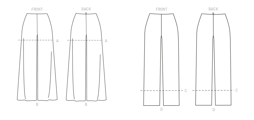Butterick Sewing Pattern Misses' No-Side-Seam Shorts, Capris & Pants 4 Butterick Sewing Pattern Misses' No-Side-Seam Shorts, Capris & Pants