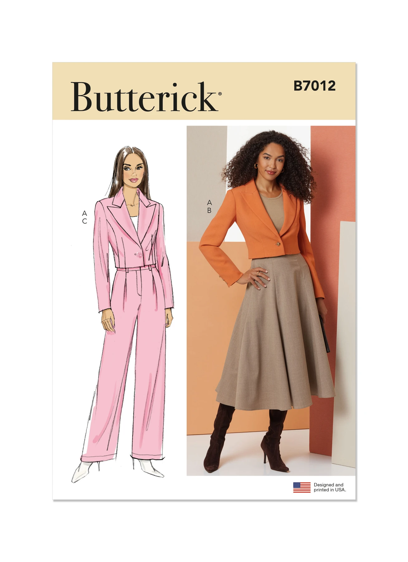 Butterick Sewing Pattern Misses' Jacket, Skirt, and Pants 1 Butterick Sewing Pattern Misses' Jacket, Skirt, and Pants