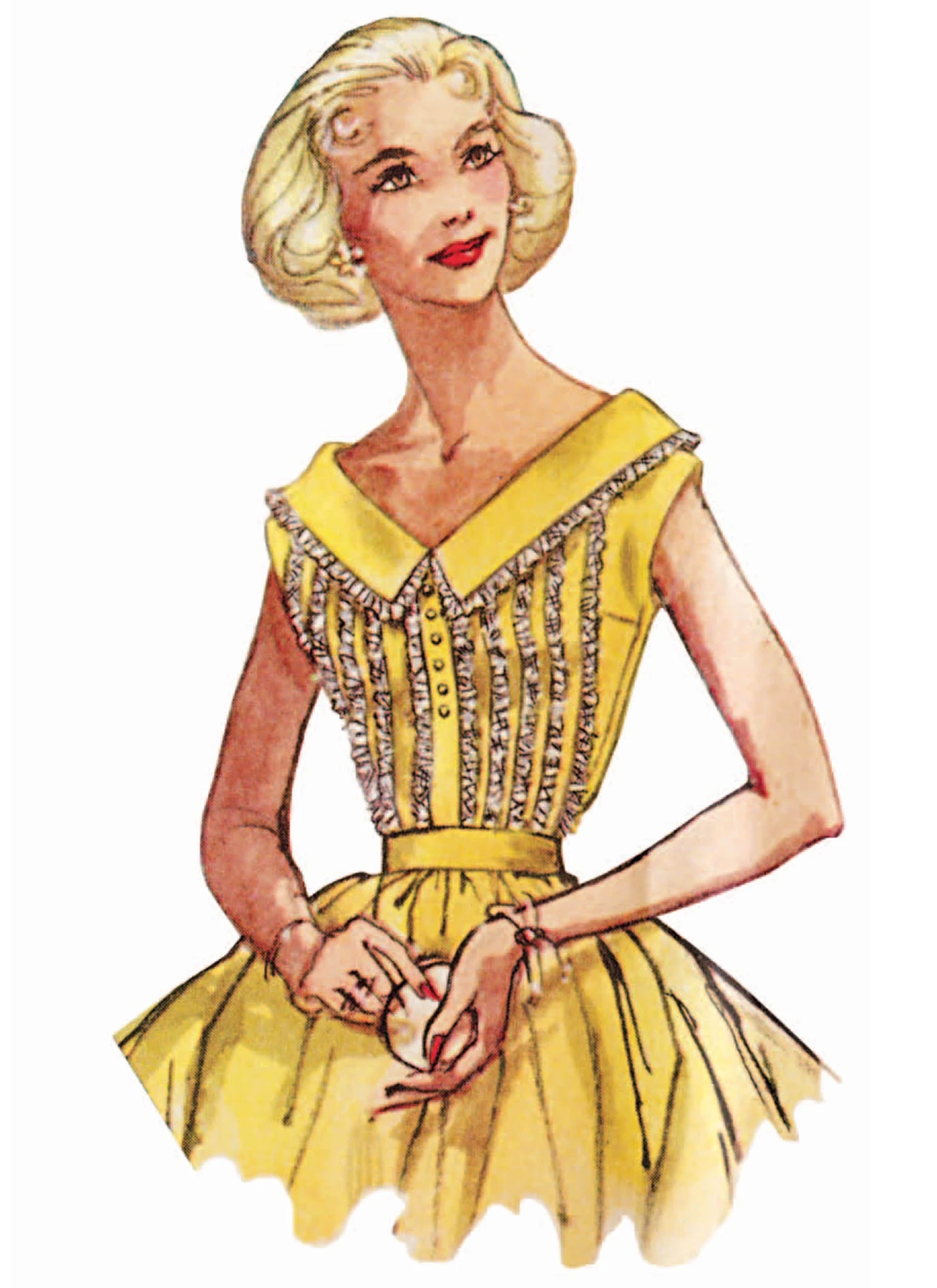 Simplicity Sewing Pattern 1950s Misses' Blouse 5 Simplicity Sewing Pattern 1950s Misses' Blouse