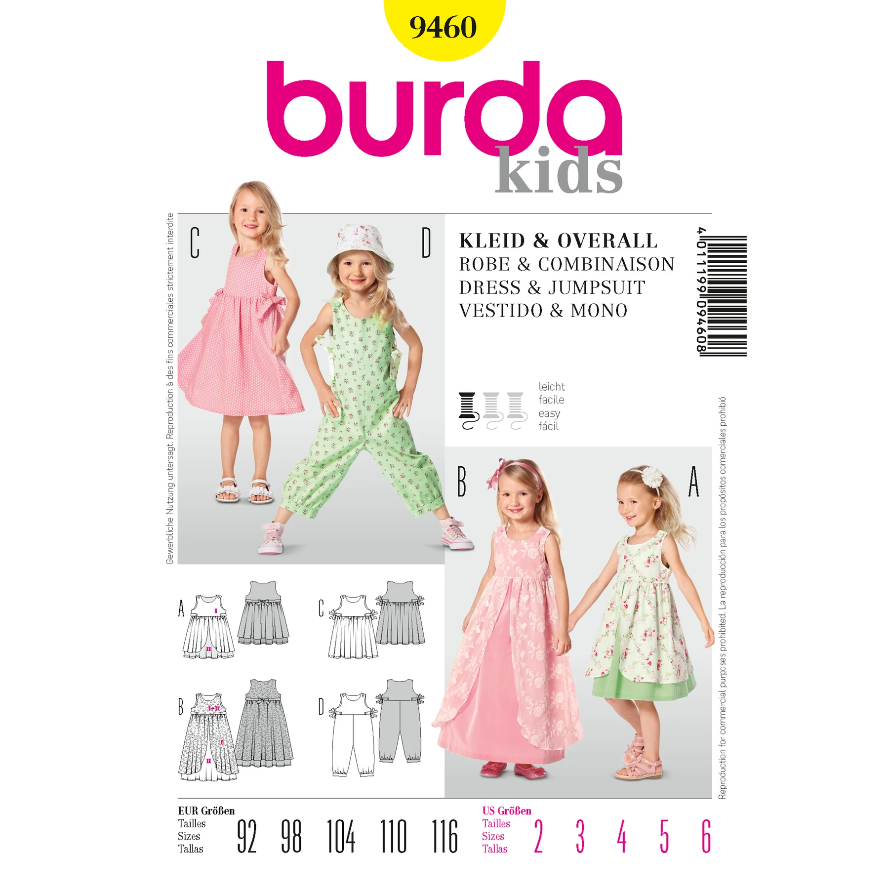 Burda Style Sewing Pattern Dress & Jumpsuit