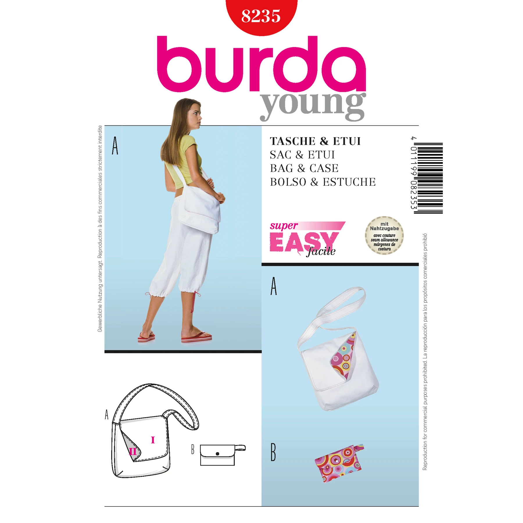 Burda Style Sewing Pattern Bag & Case 12 Burda Style Sewing Pattern Bag & Case
