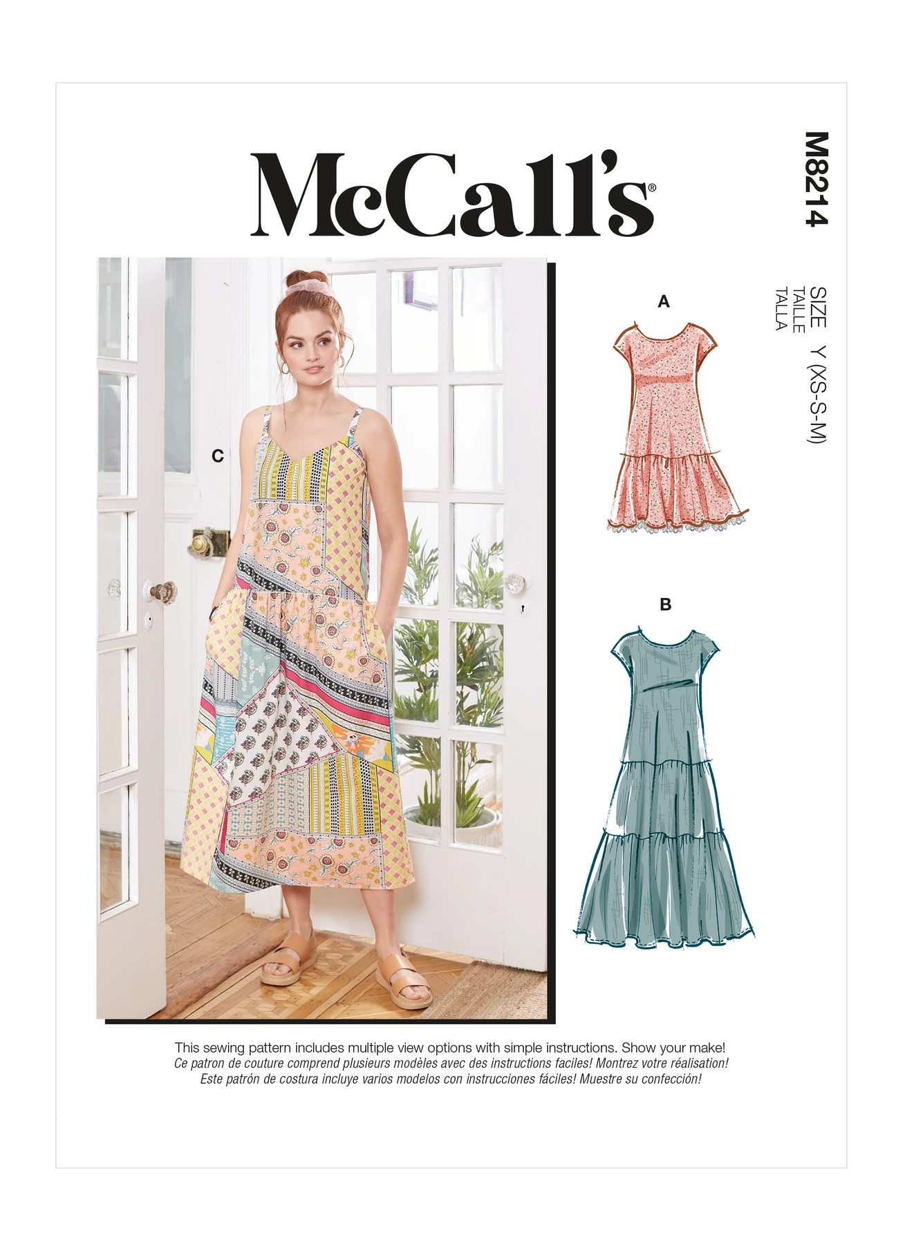 McCall's Sewing Pattern Misses' Dresses & Mask 1 McCall's Sewing Pattern Misses' Dresses & Mask