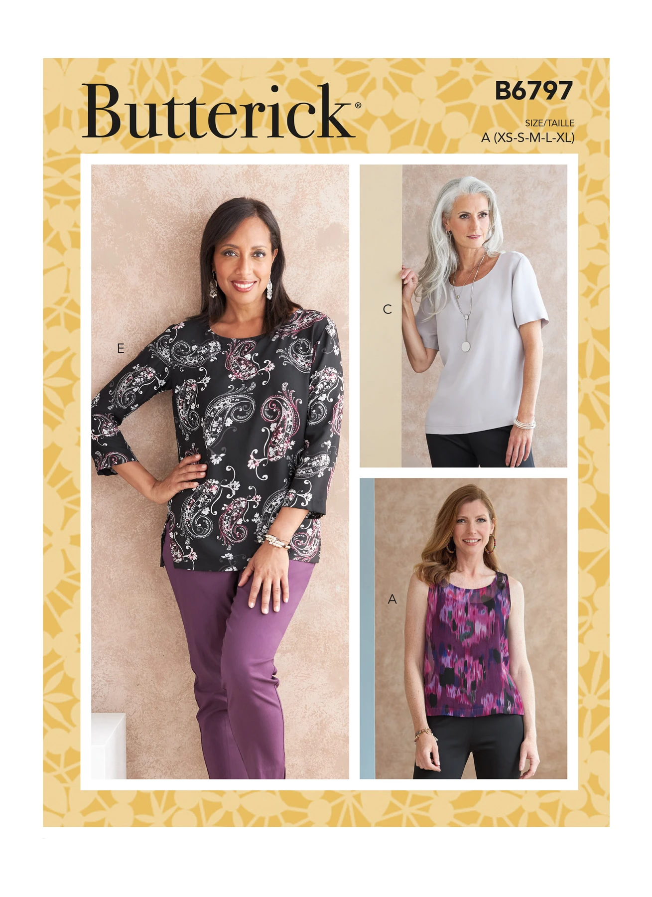Butterick Sewing Pattern Misses' & Misses' Petite Scoop-neck Tops 1 Butterick Sewing Pattern Misses' & Misses' Petite Scoop-neck Tops