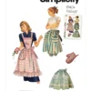 Simplicity Sewing Pattern 1940s Misses' Vintage Apron 23 Simplicity Sewing Pattern 1940s Misses' Vintage Apron