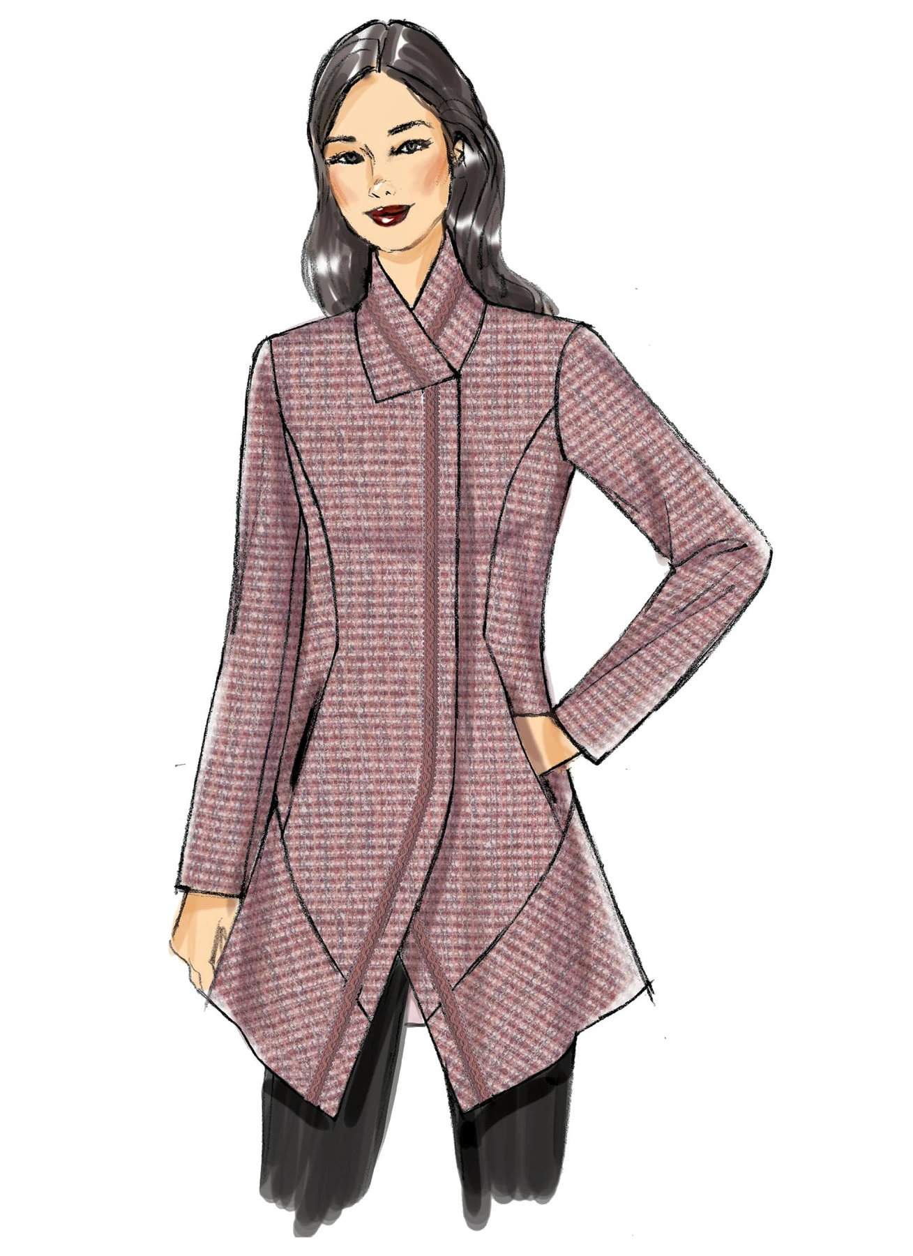 Vogue Patterns Misses' Seamed and Collared Jackets 3 Vogue Patterns Misses' Seamed and Collared Jackets