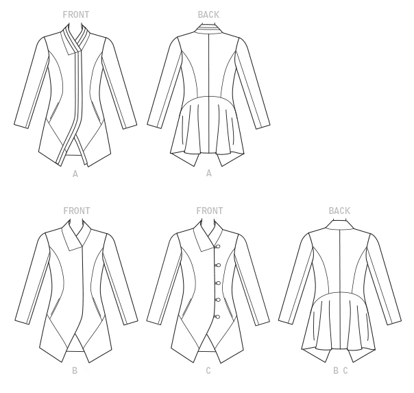 Vogue Patterns Misses' Seamed and Collared Jackets 9 Vogue Patterns Misses' Seamed and Collared Jackets