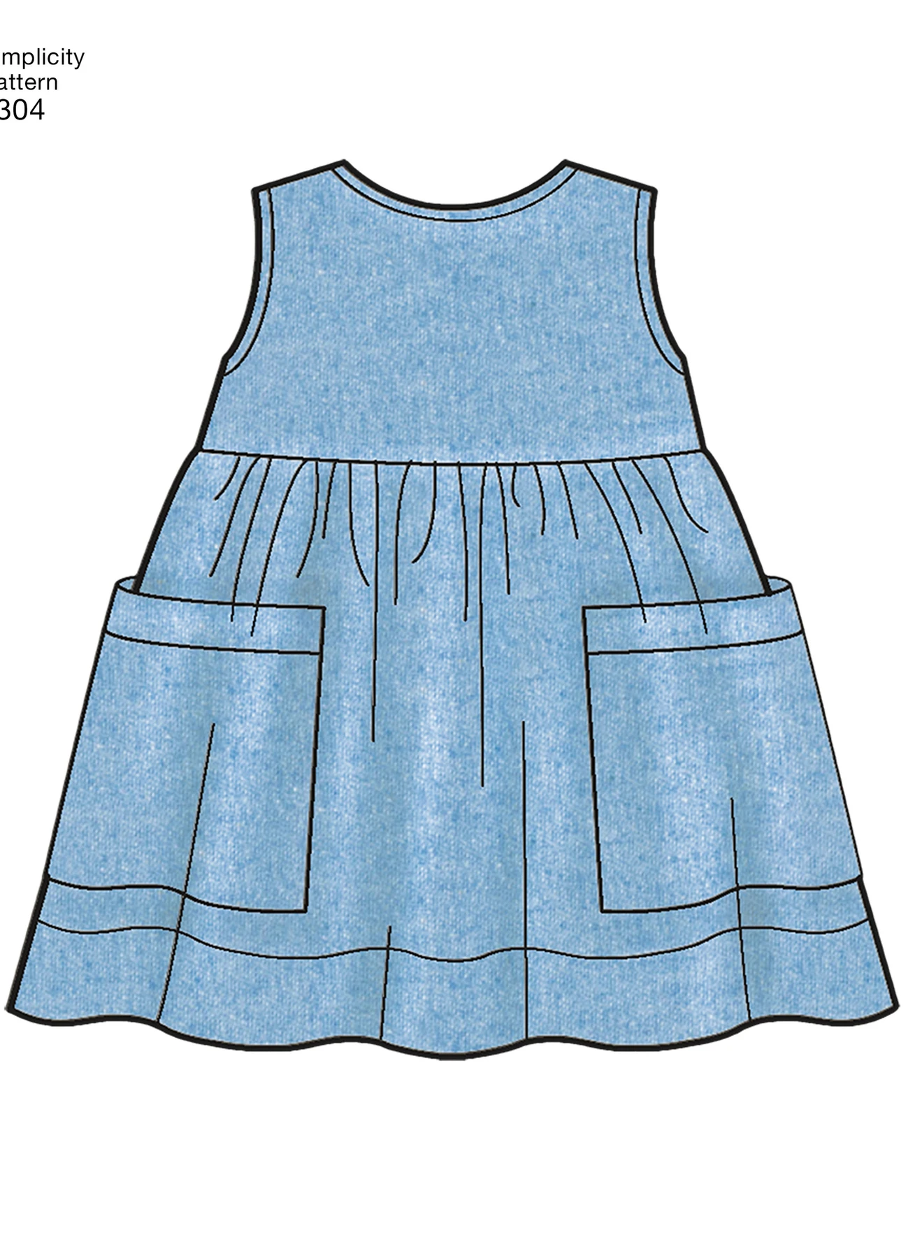 Simplicity Sewing Pattern Babies' Leggings, Top, Dress, Bibs and Headband 2 Simplicity Sewing Pattern Babies' Leggings, Top, Dress, Bibs and Headband