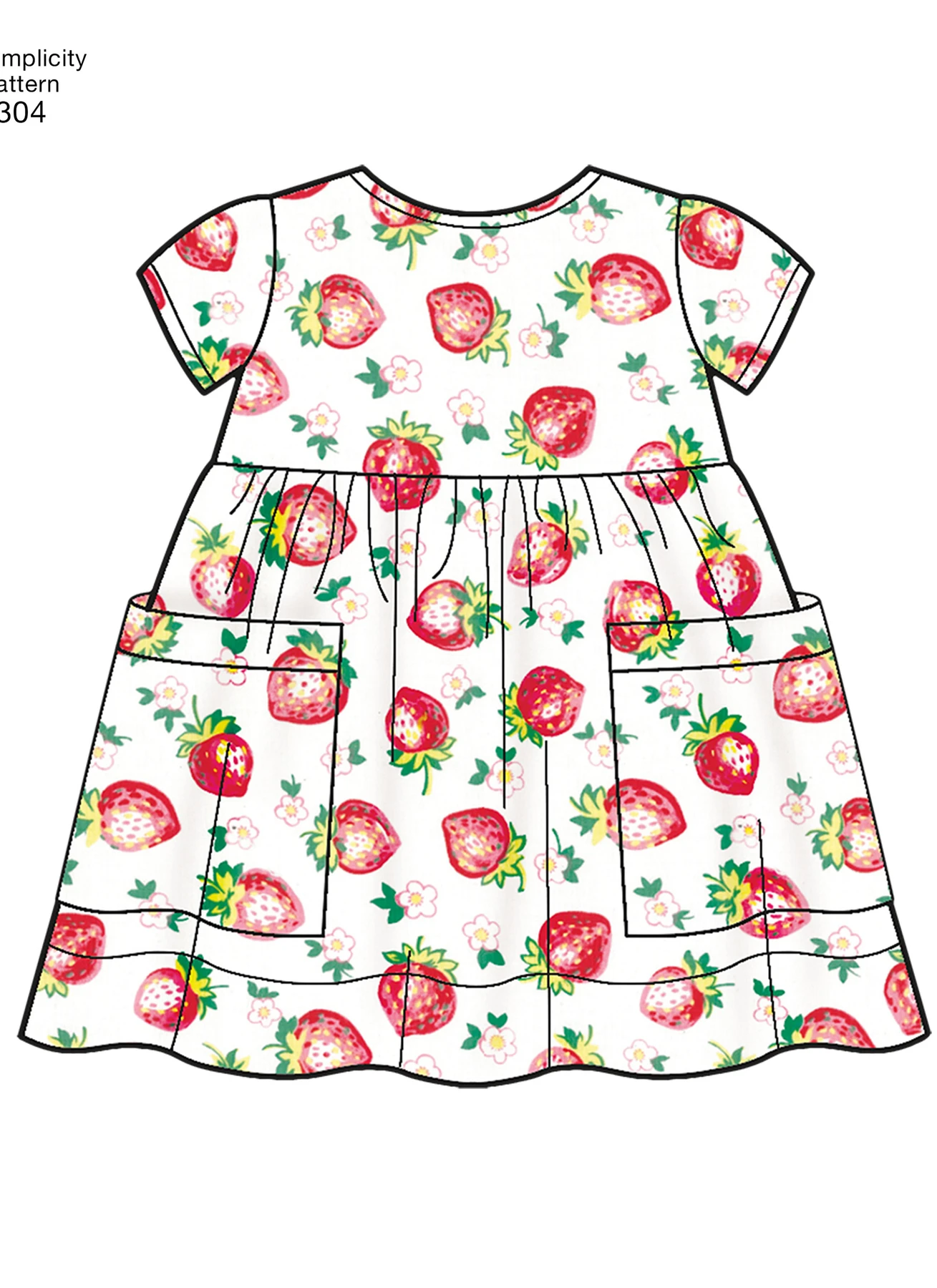 Simplicity Sewing Pattern Babies' Leggings, Top, Dress, Bibs and Headband 3 Simplicity Sewing Pattern Babies' Leggings, Top, Dress, Bibs and Headband