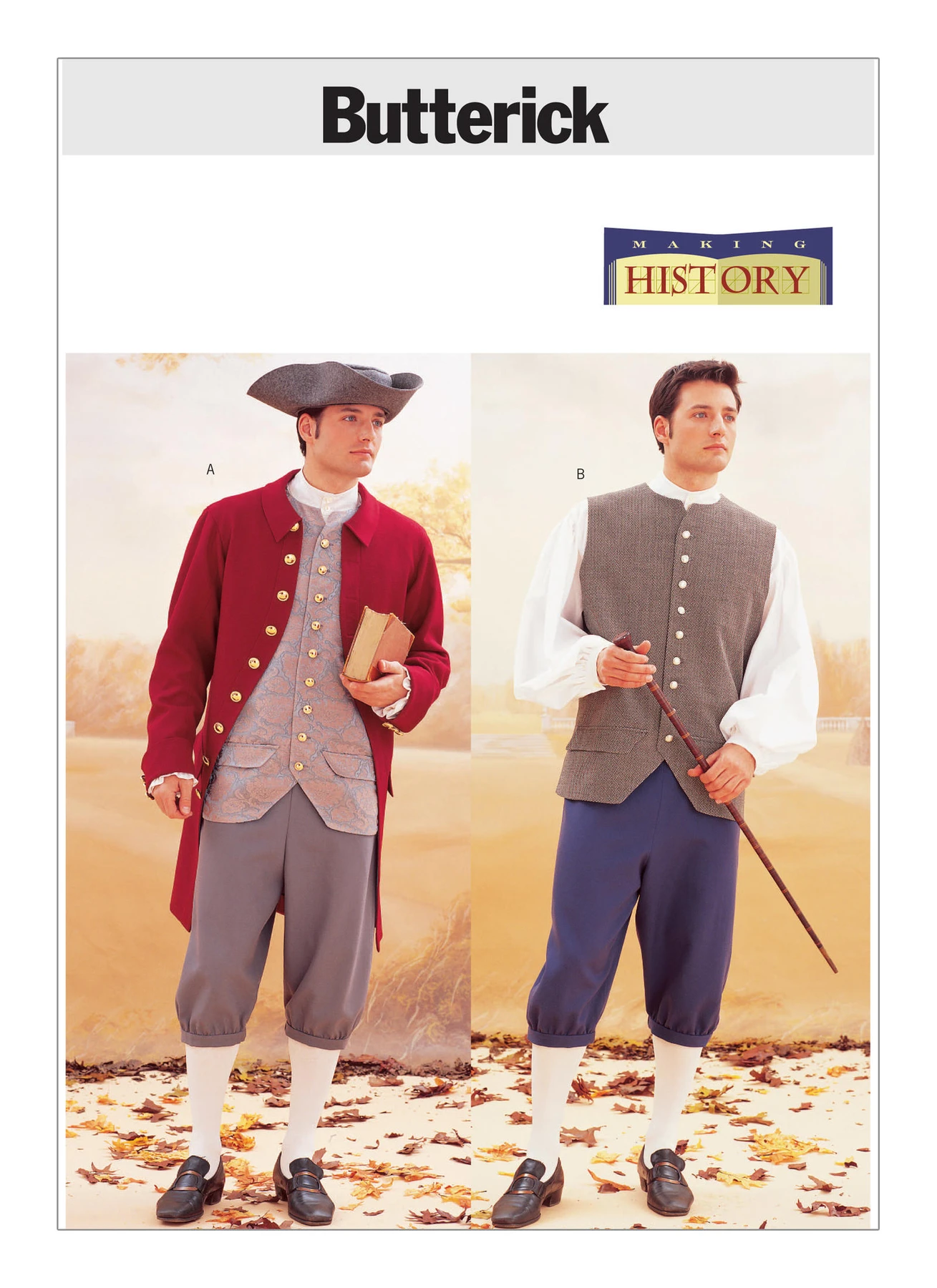 Butterick Sewing Pattern Coat, Vest, Shirt, Pants and Hat 1 Butterick Sewing Pattern Coat, Vest, Shirt, Pants and Hat