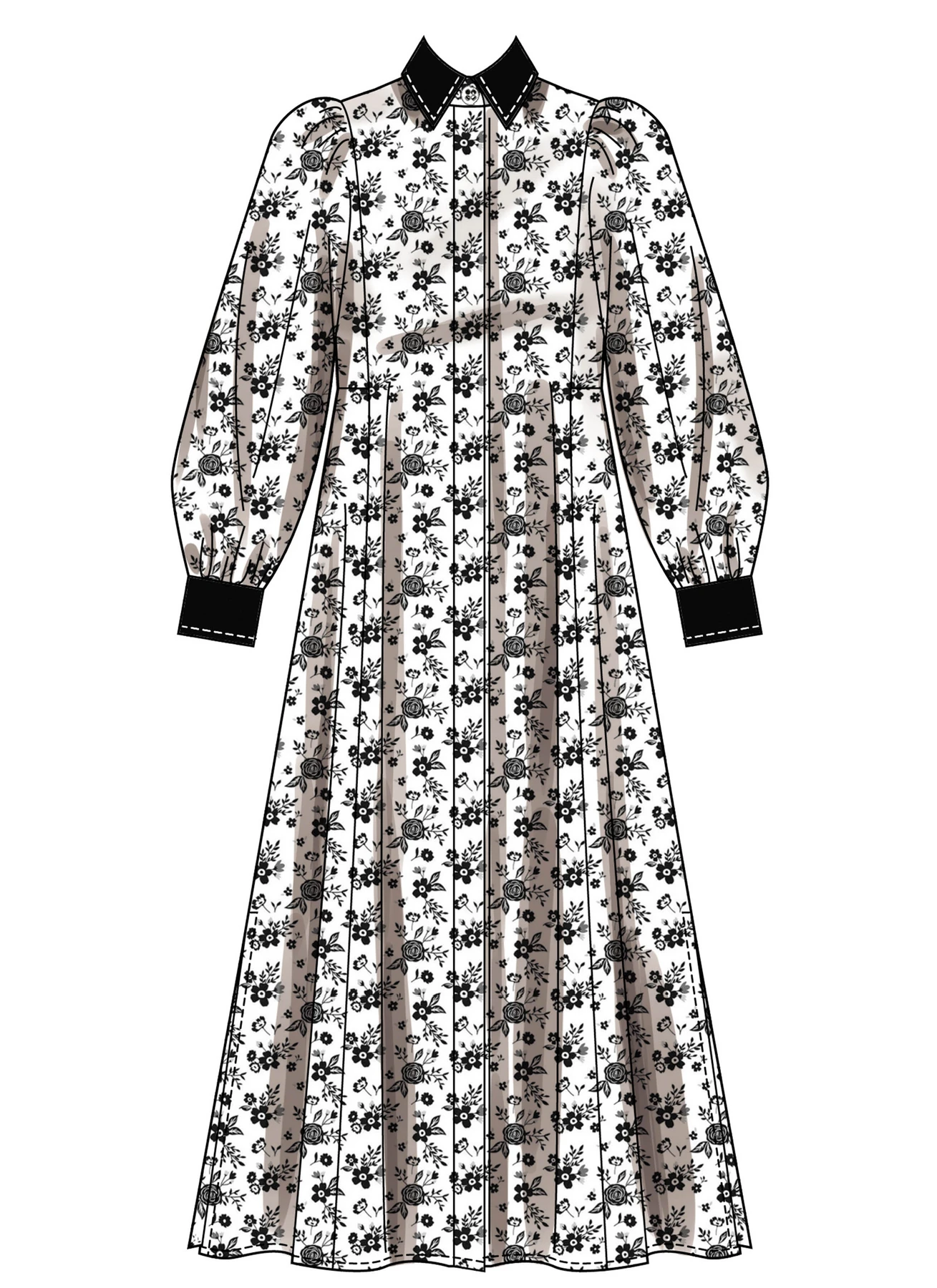 Simplicity Sewing Pattern Misses' Shirtdress with Sleeve and Length Variations (PDF) 4 Simplicity Sewing Pattern Misses' Shirtdress with Sleeve and Length Variations (PDF)