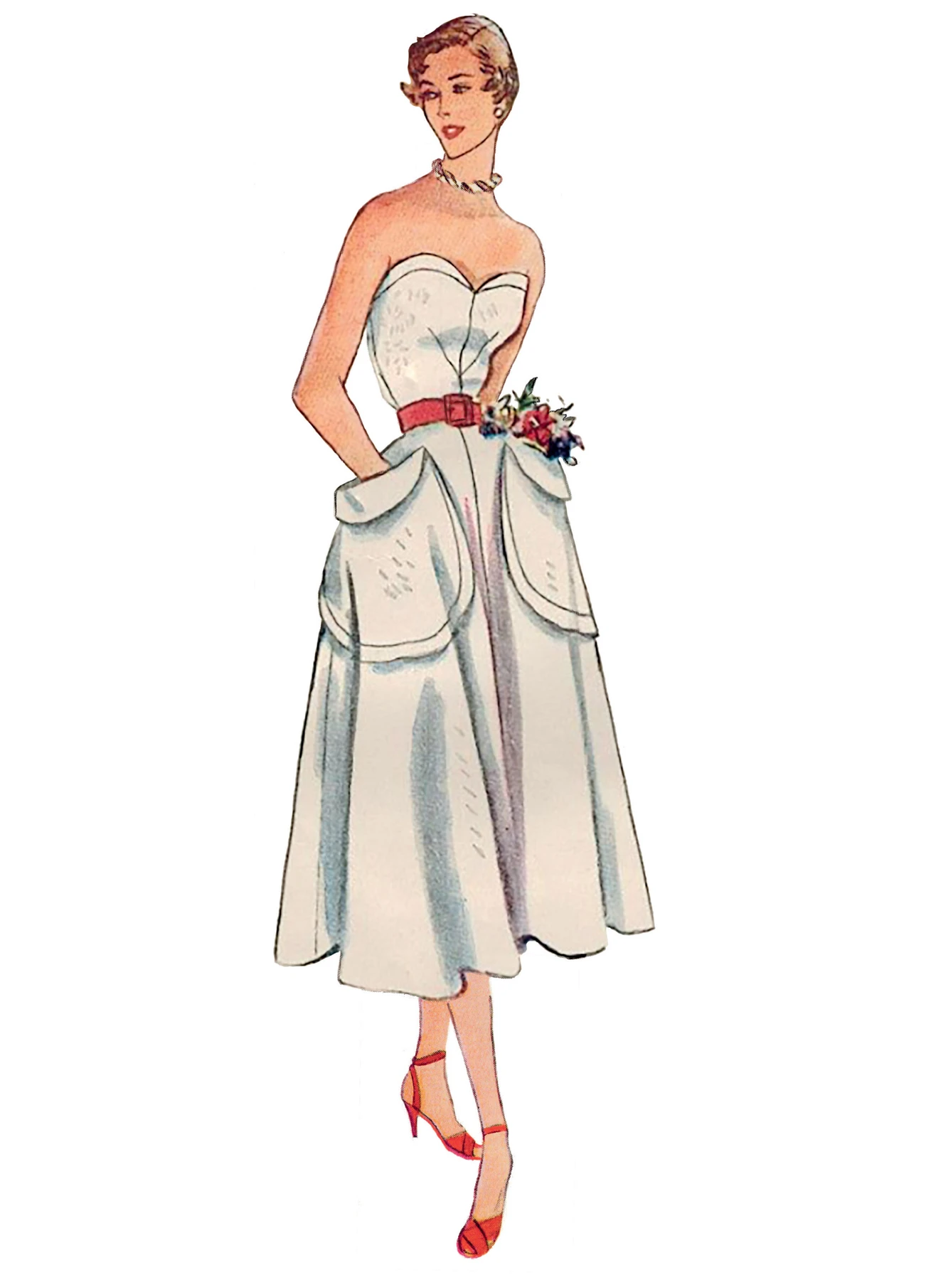 Simplicity Sewing Pattern 1950s Misses' Sundress and Bolero 3 Simplicity Sewing Pattern 1950s Misses' Sundress and Bolero