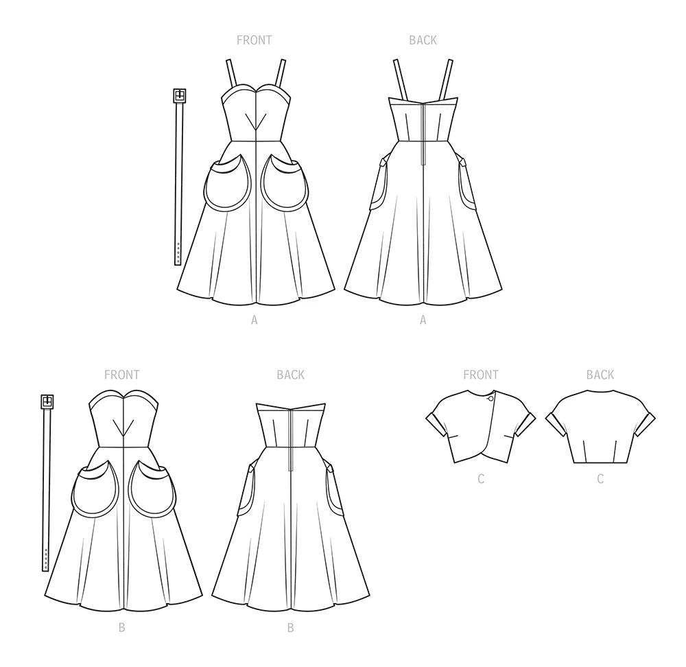 Simplicity Sewing Pattern 1950s Misses' Sundress and Bolero 6 Simplicity Sewing Pattern 1950s Misses' Sundress and Bolero