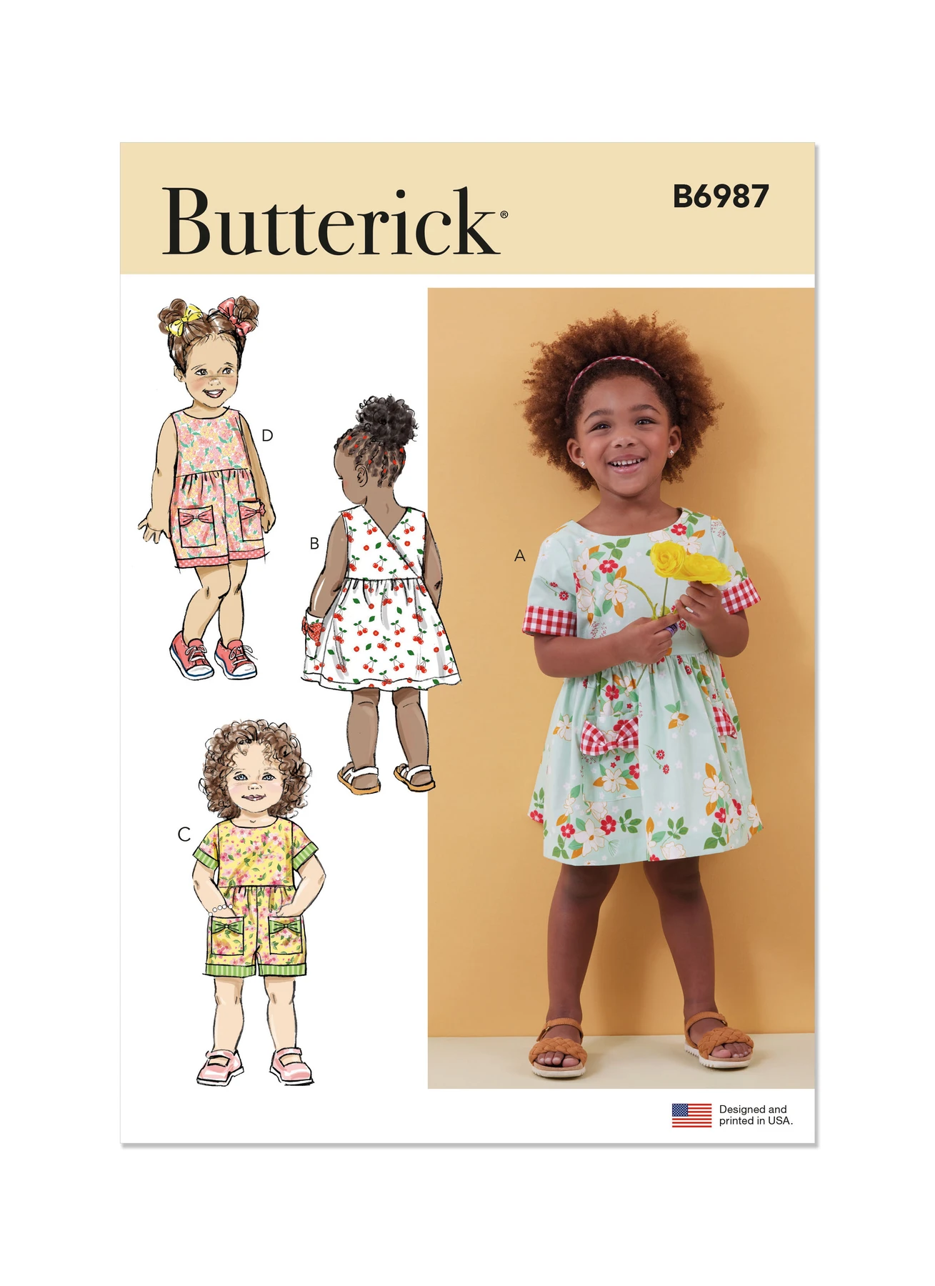 Butterick Sewing Pattern Toddlers' Dresses and Rompers (PDF) 1 Butterick Sewing Pattern Toddlers' Dresses and Rompers (PDF)