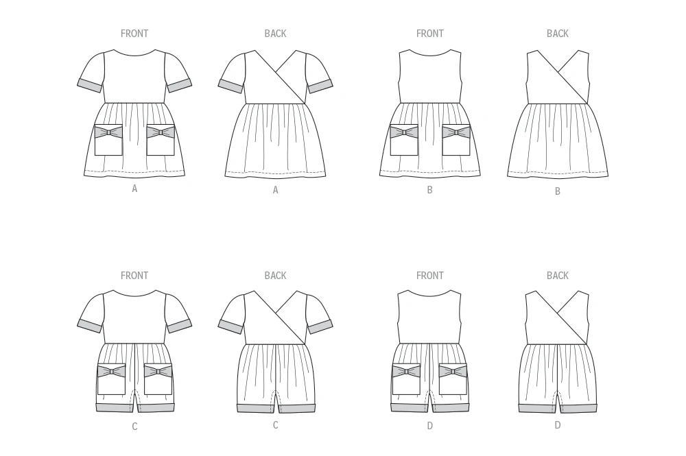 Butterick Sewing Pattern Toddlers' Dresses and Rompers (PDF) 9 Butterick Sewing Pattern Toddlers' Dresses and Rompers (PDF)
