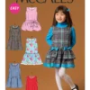 McCall's Sewing Pattern Children's/Girls' Drop-Waist Jumpers (PDF)