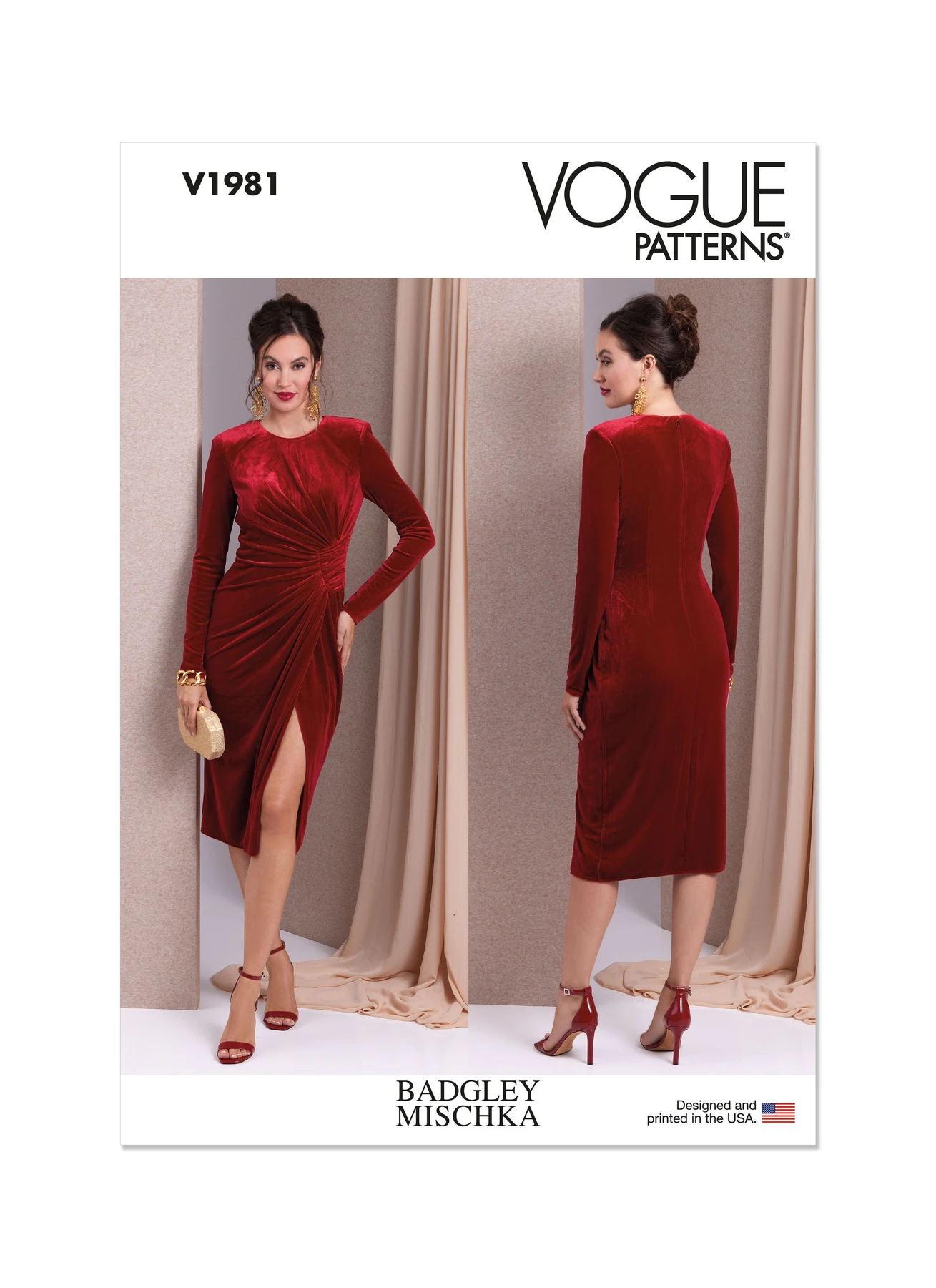 Vogue Patterns Misses' Knit Dress by Badgley Mischka 1 Vogue Patterns Misses' Knit Dress by Badgley Mischka