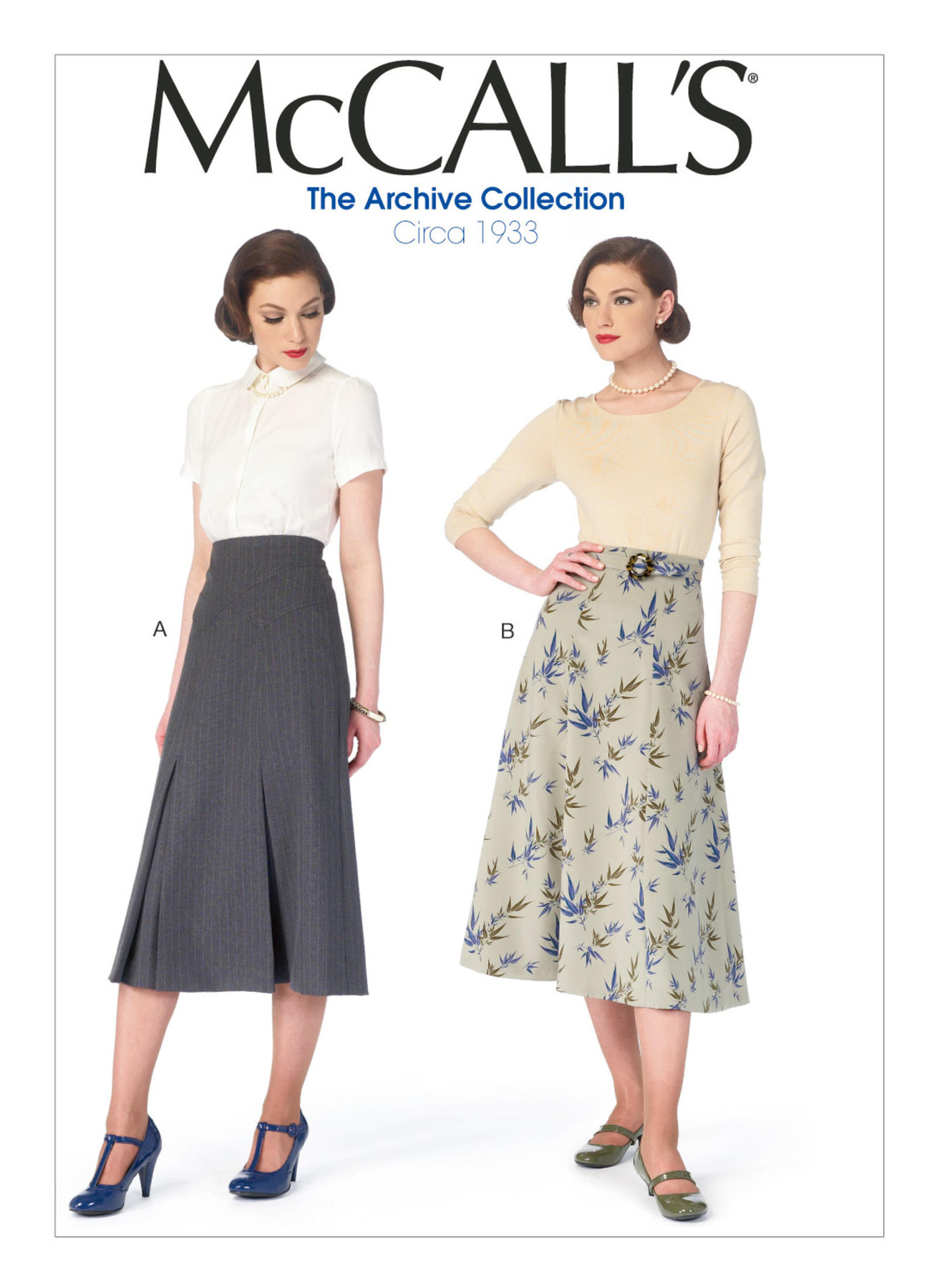 McCall's Sewing Pattern 1930s Misses' Midi Skirts and Belt 1 McCall's Sewing Pattern 1930s Misses' Midi Skirts and Belt