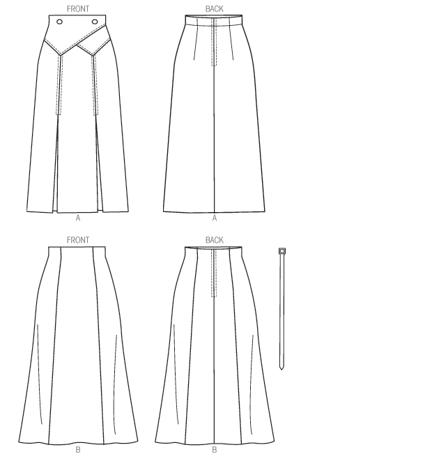 McCall's Sewing Pattern 1930s Misses' Midi Skirts and Belt 8 McCall's Sewing Pattern 1930s Misses' Midi Skirts and Belt