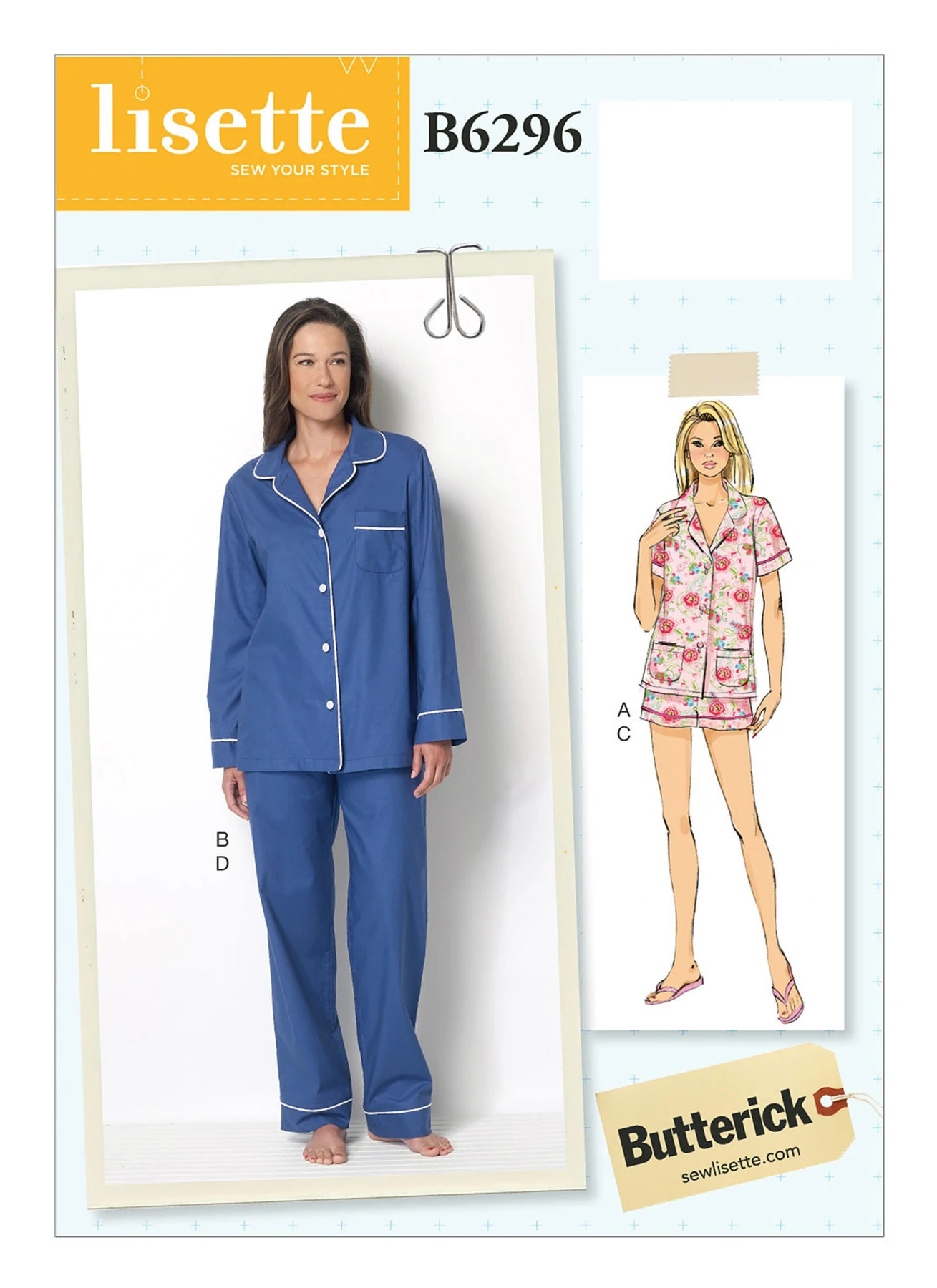 Butterick Sewing Pattern Misses' Button-Down Tops, Elastic-Waist Shorts and Pants (PDF) 1 Butterick Sewing Pattern Misses' Button-Down Tops, Elastic-Waist Shorts and Pants (PDF)