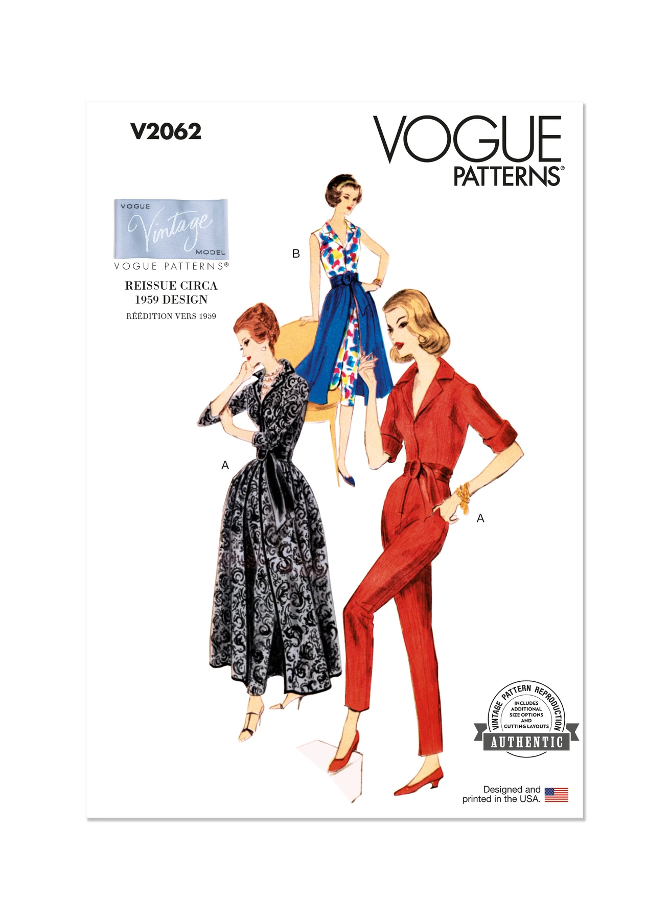 Vogue Patterns 1950s Misses' Slack Suit and Skirt 1 Vogue Patterns 1950s Misses' Slack Suit and Skirt