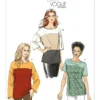 Vogue Patterns Misses' Colorblock Tops 8 Vogue Patterns Misses' Colorblock Tops