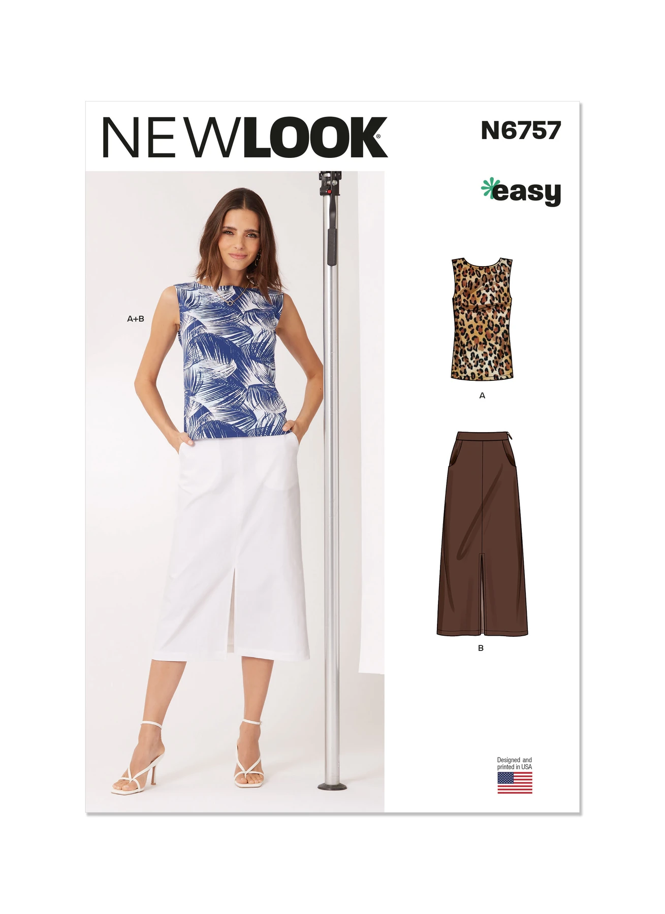 New Look Sewing Pattern Misses' Top and Skirt 1 New Look Sewing Pattern Misses' Top and Skirt