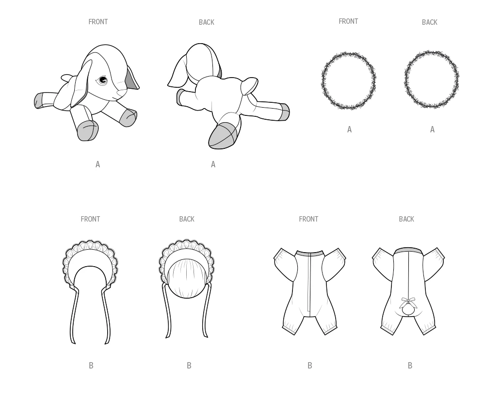 Simplicity Sewing Pattern Baby Goat Plushy and Accessories by Carla Reiss (PDF) 7 Simplicity Sewing Pattern Baby Goat Plushy and Accessories by Carla Reiss (PDF)