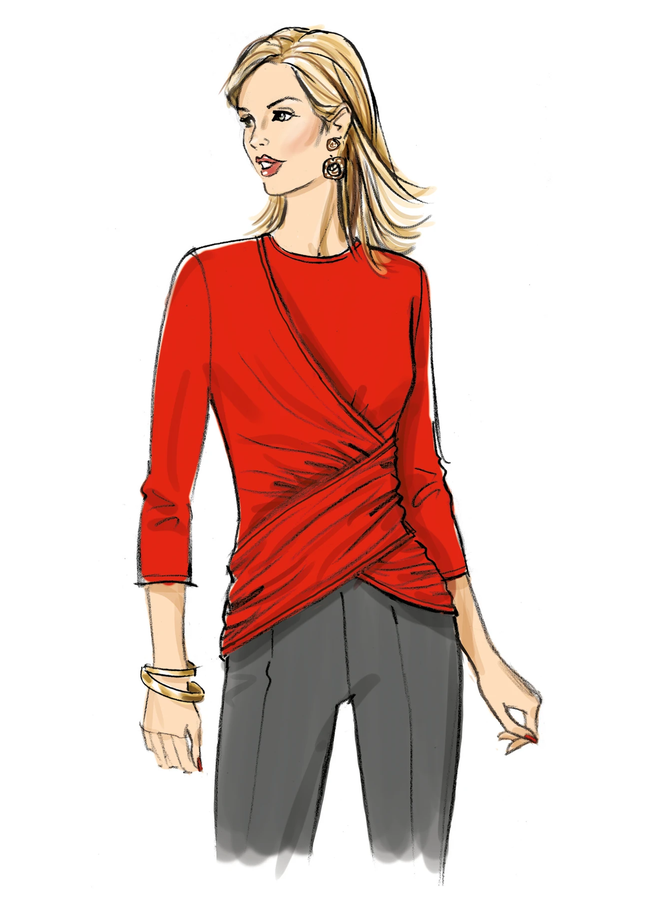 Butterick Sewing Pattern Misses' Knit Top (PDF) 4 Butterick Sewing Pattern Misses' Knit Top (PDF)
