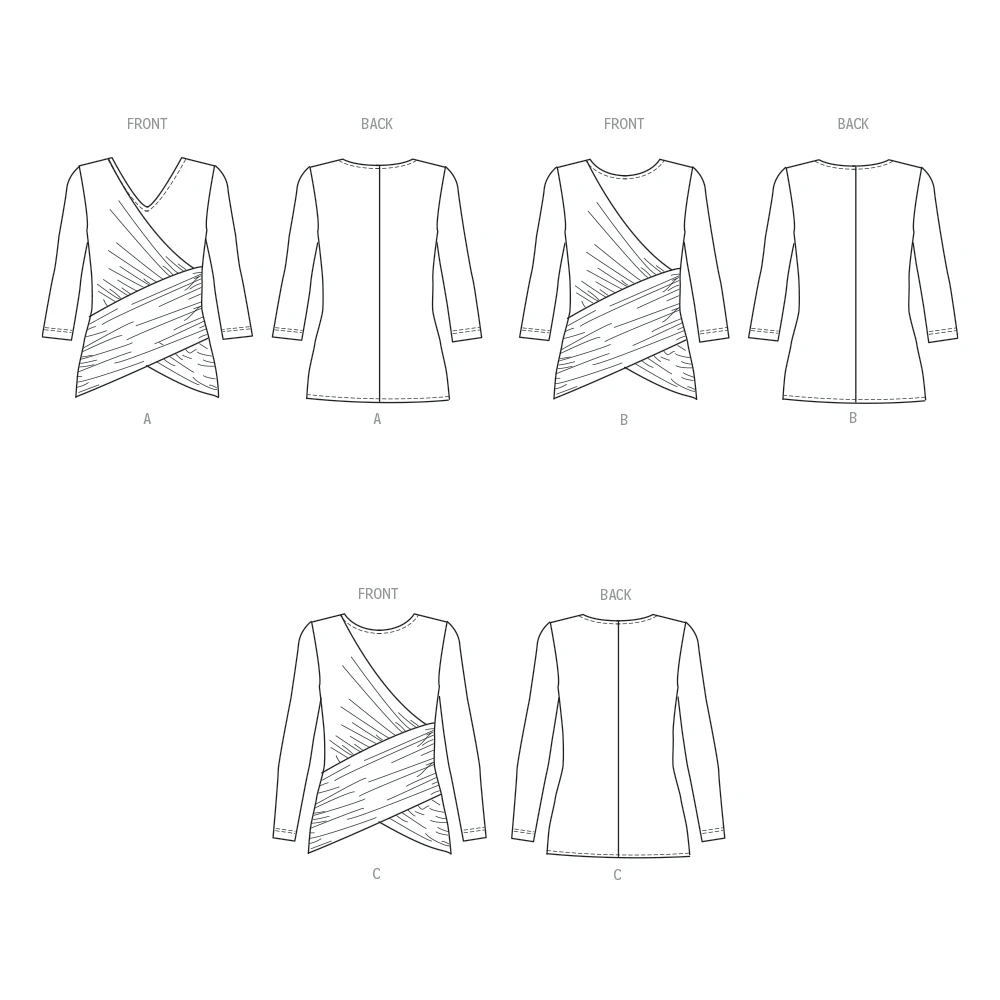 Butterick Sewing Pattern Misses' Knit Top (PDF) 8 Butterick Sewing Pattern Misses' Knit Top (PDF)